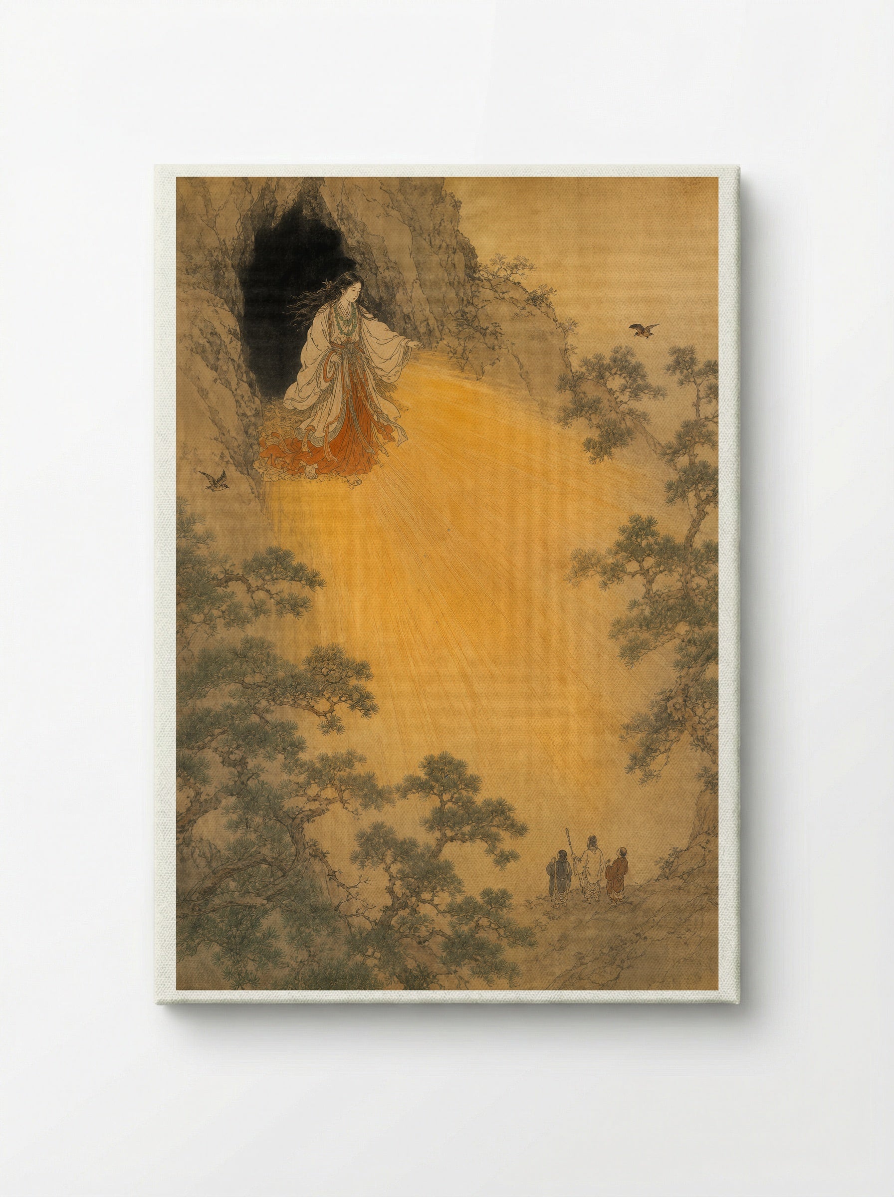 Amaterasu and the Rock-Cave: Light Returns to the World - Canvas