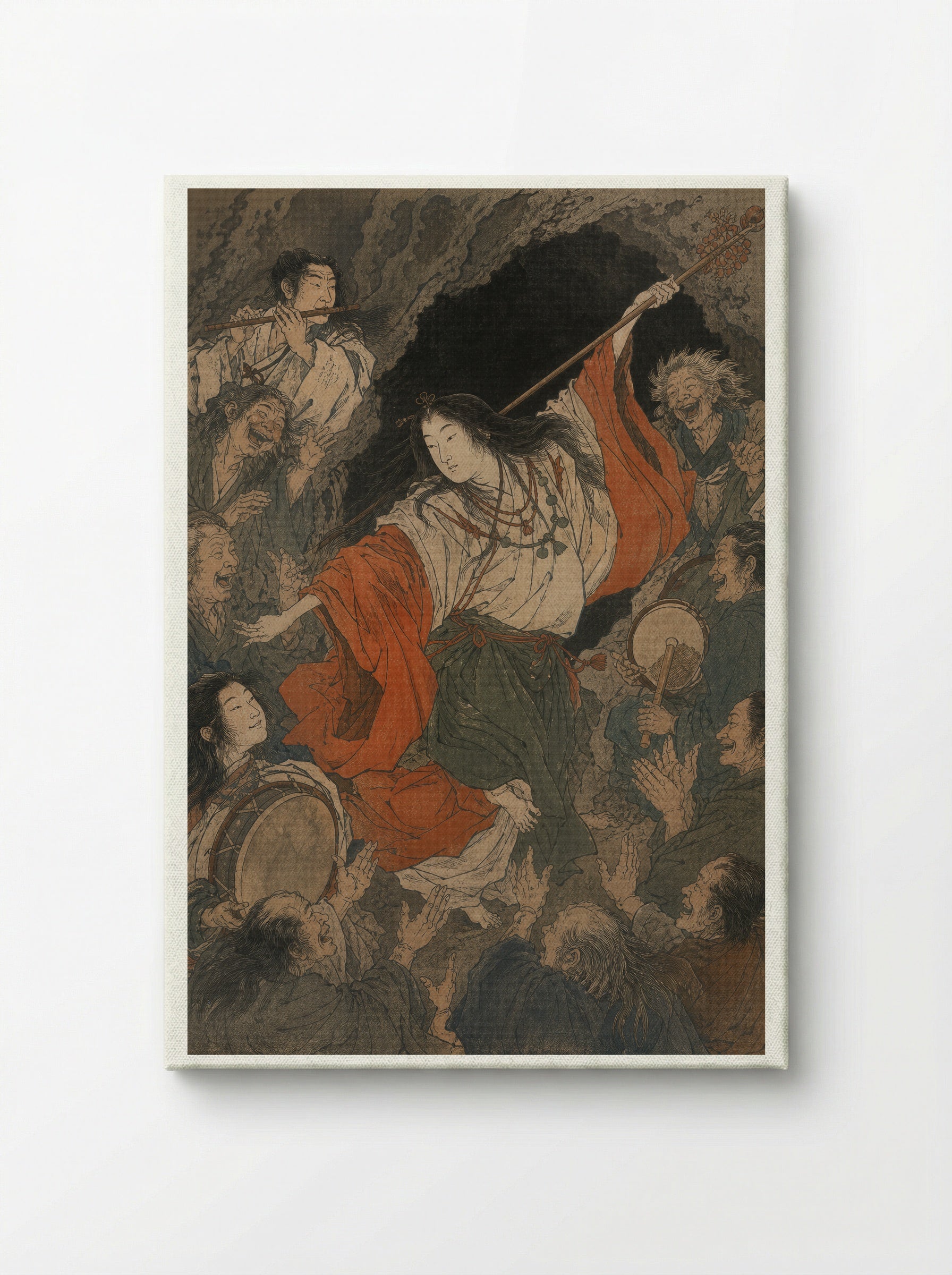 Amaterasu and the Rock-Cave: Uzume's Dance - Canvas
