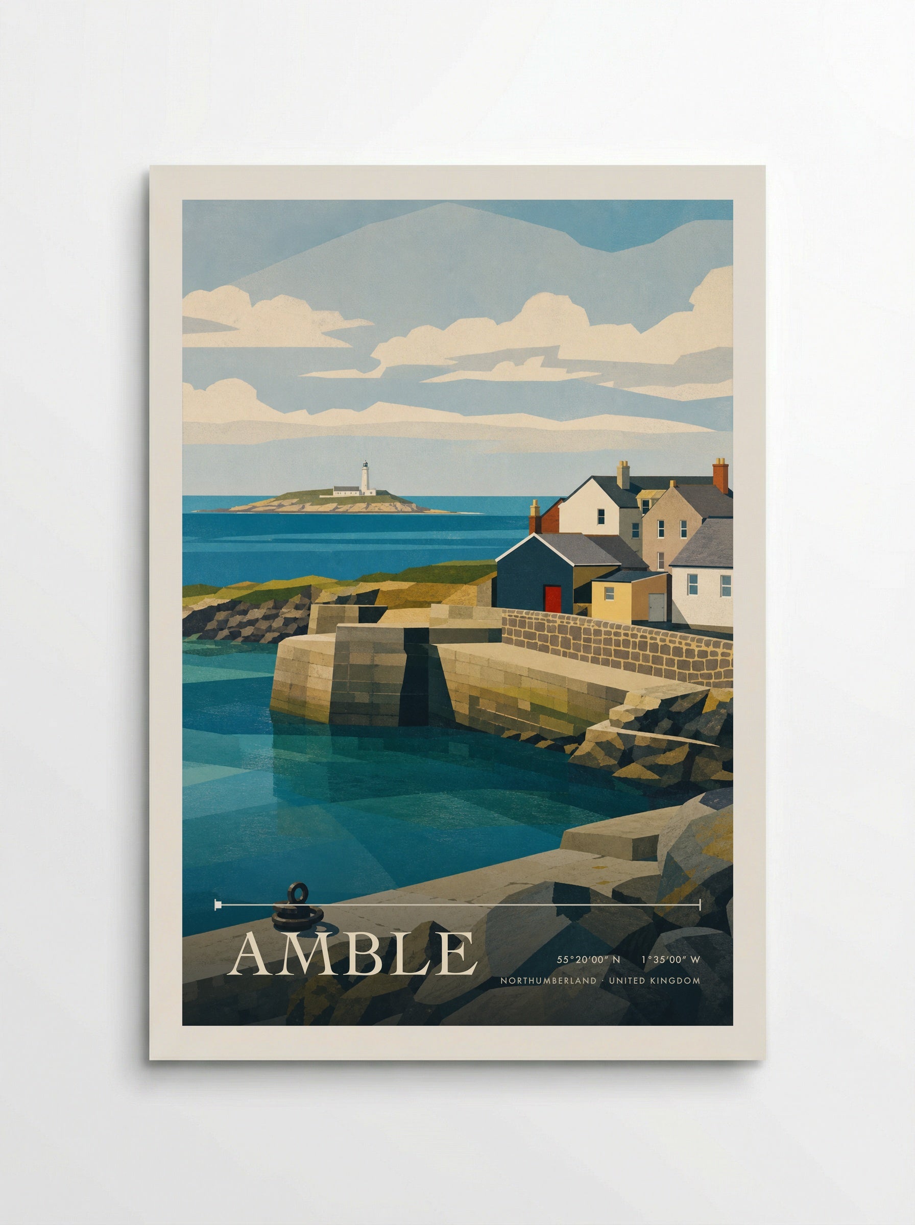 Amble Northumberland United Kingdom Travel Poster - Poster