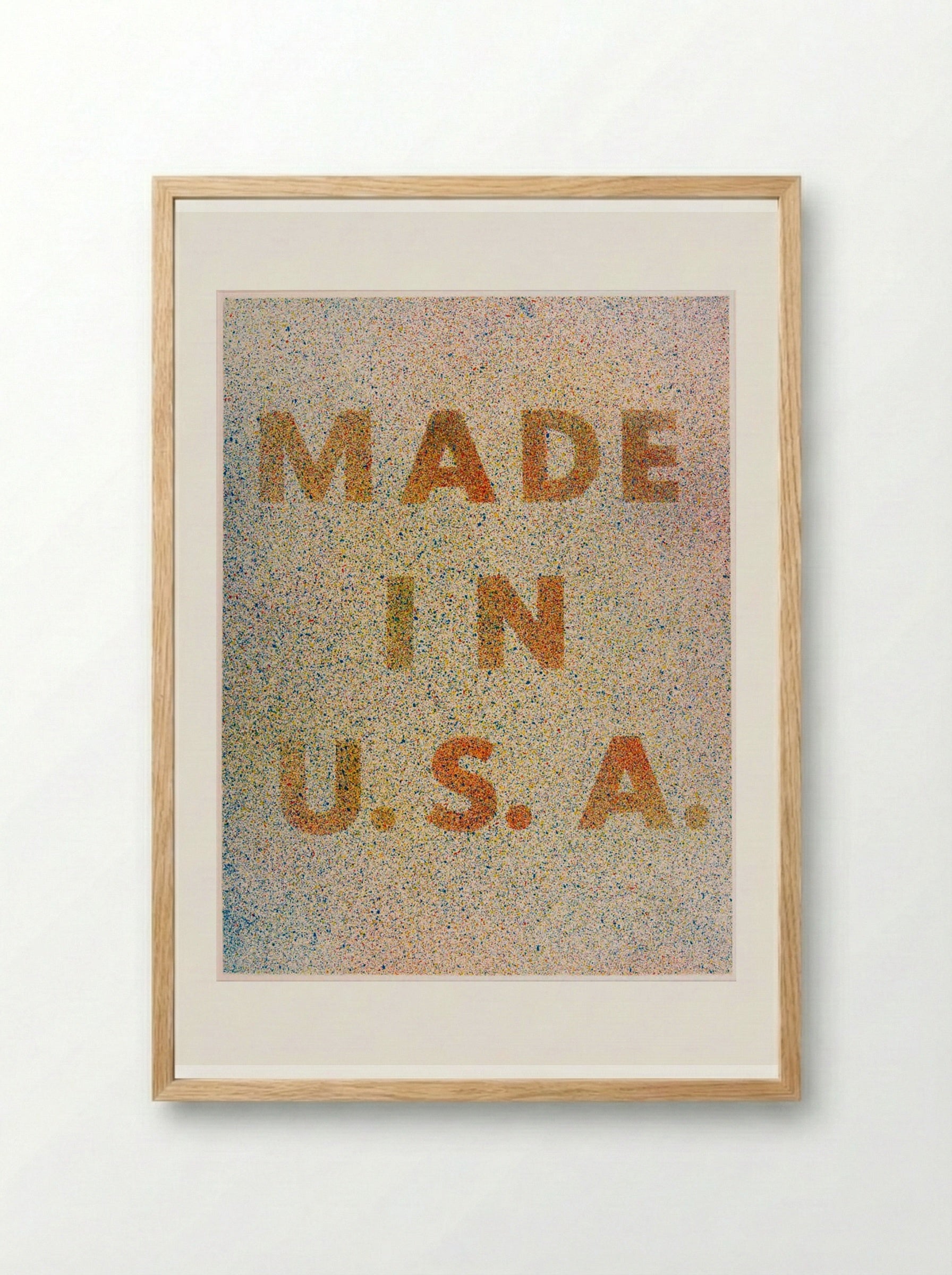 America, Her Best Product (Made in USA) - Edward Ruscha - Framed Print Wood