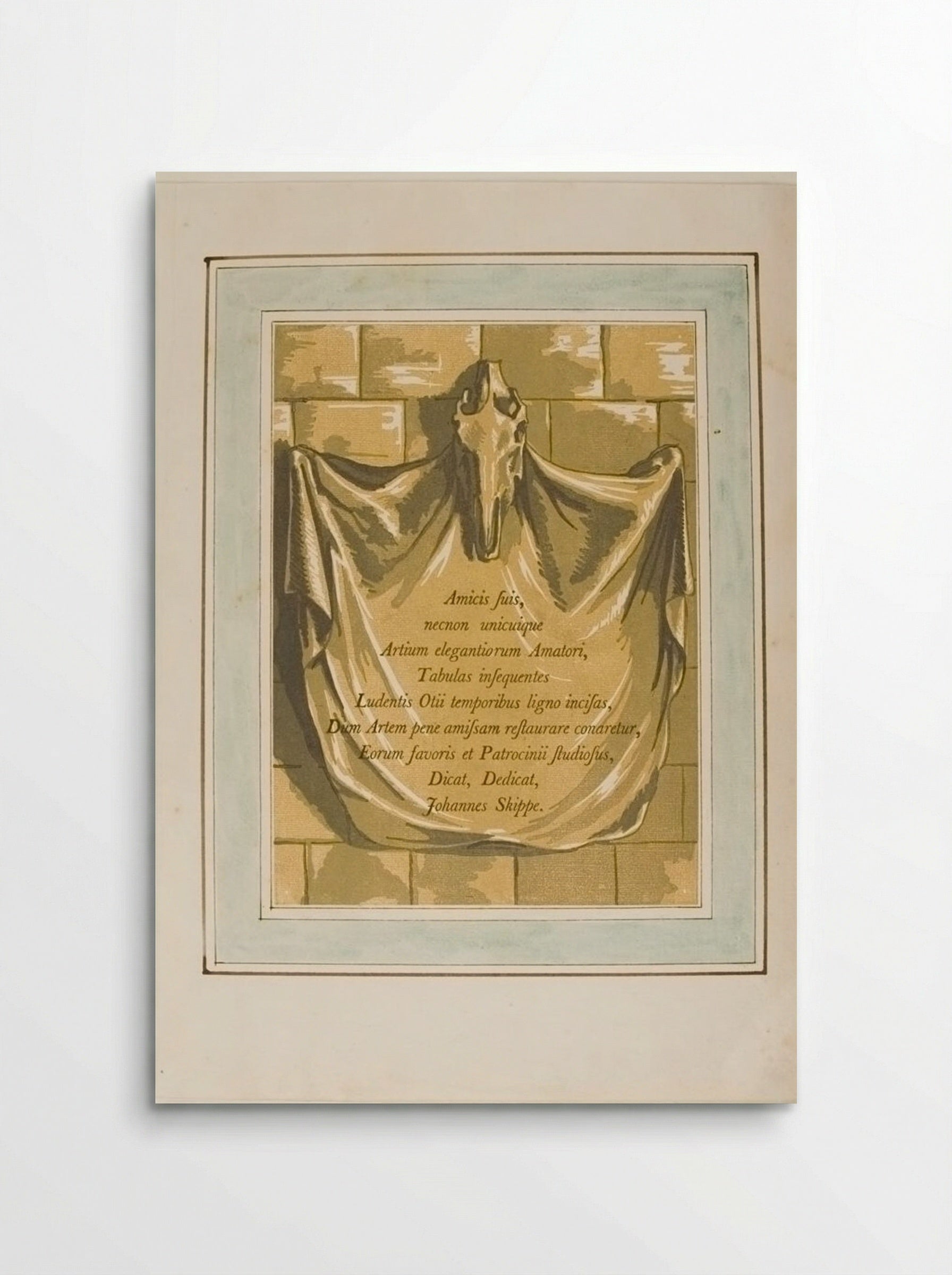 Amicis Suis, Dedication page - John Skippe - Poster