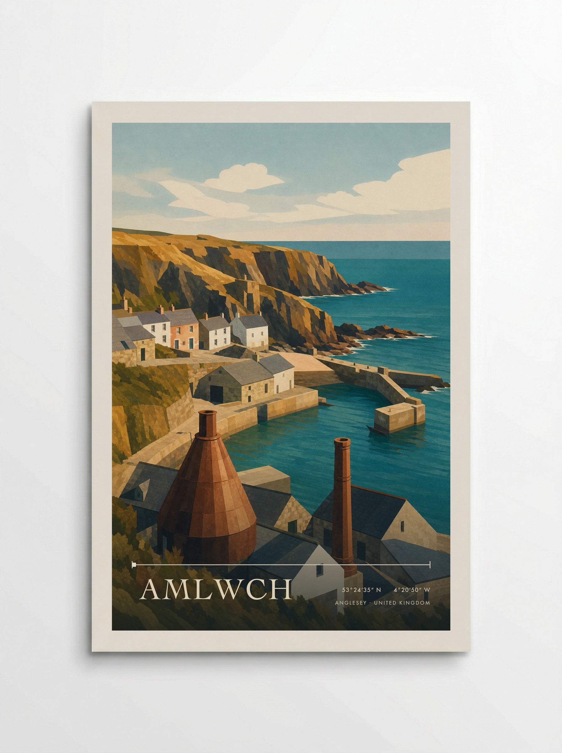 Amlwch Anglesey United Kingdom Travel Poster - Poster