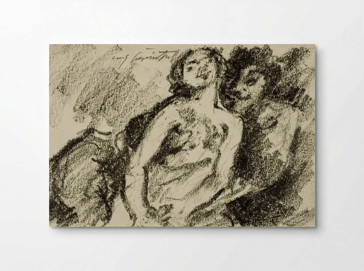 Amnon and Tamar, his sister (II Samuel 13:1-15) - Lovis Corinth - Poster