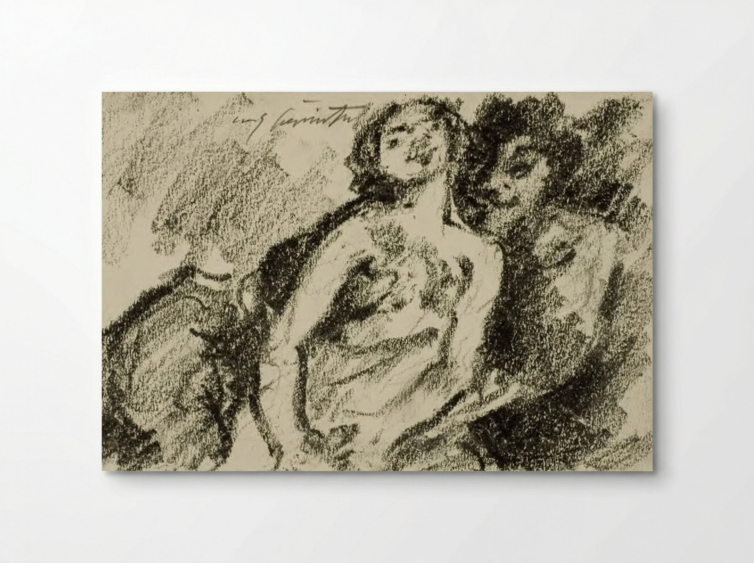 Amnon and Tamar, his sister (II Samuel 13:1-15) - Lovis Corinth - Poster