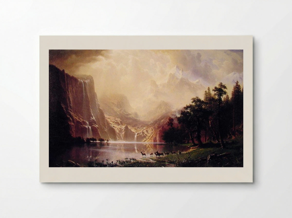 Among the Sierra Nevada Mountains, California - Albert Bierstadt - Poster