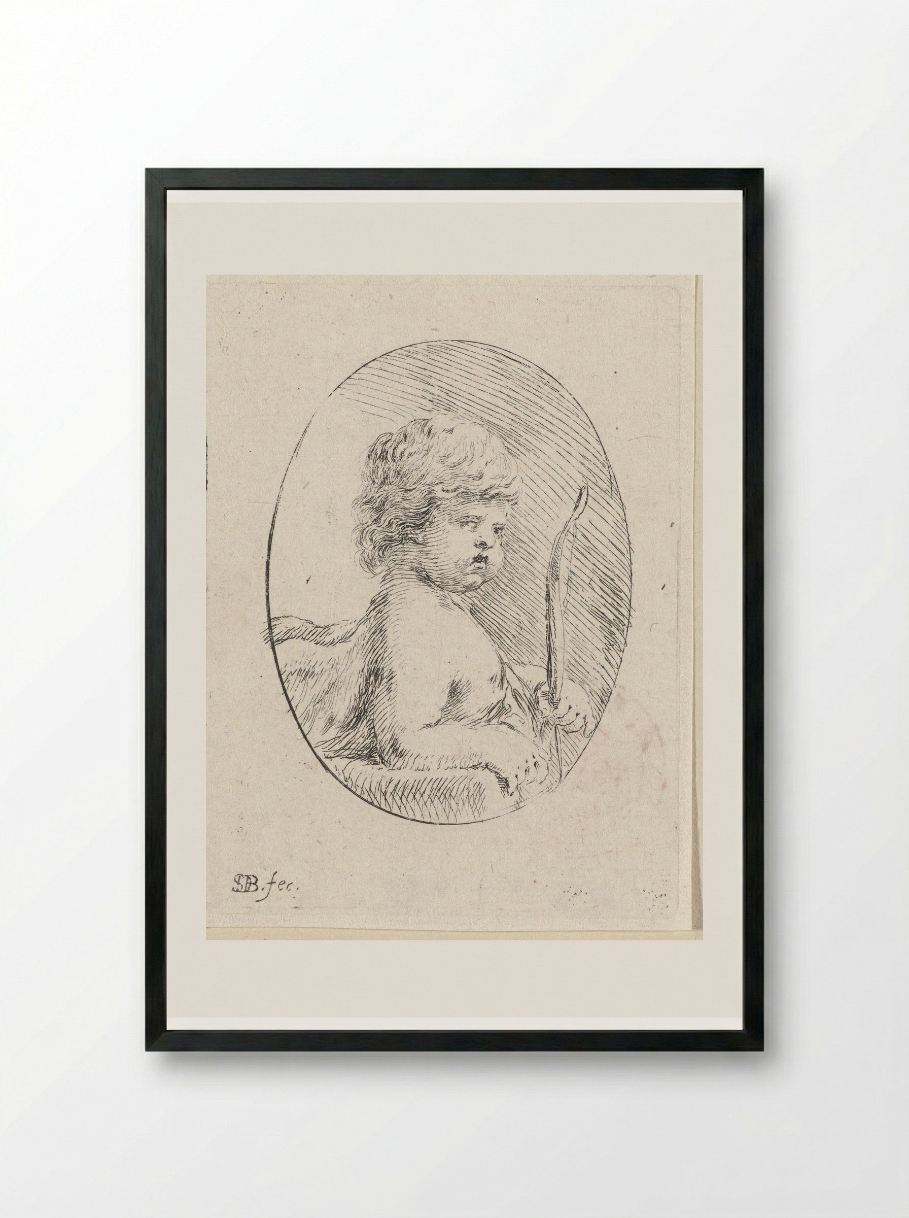 Amor - Jacques van Merlen - Framed Print Black