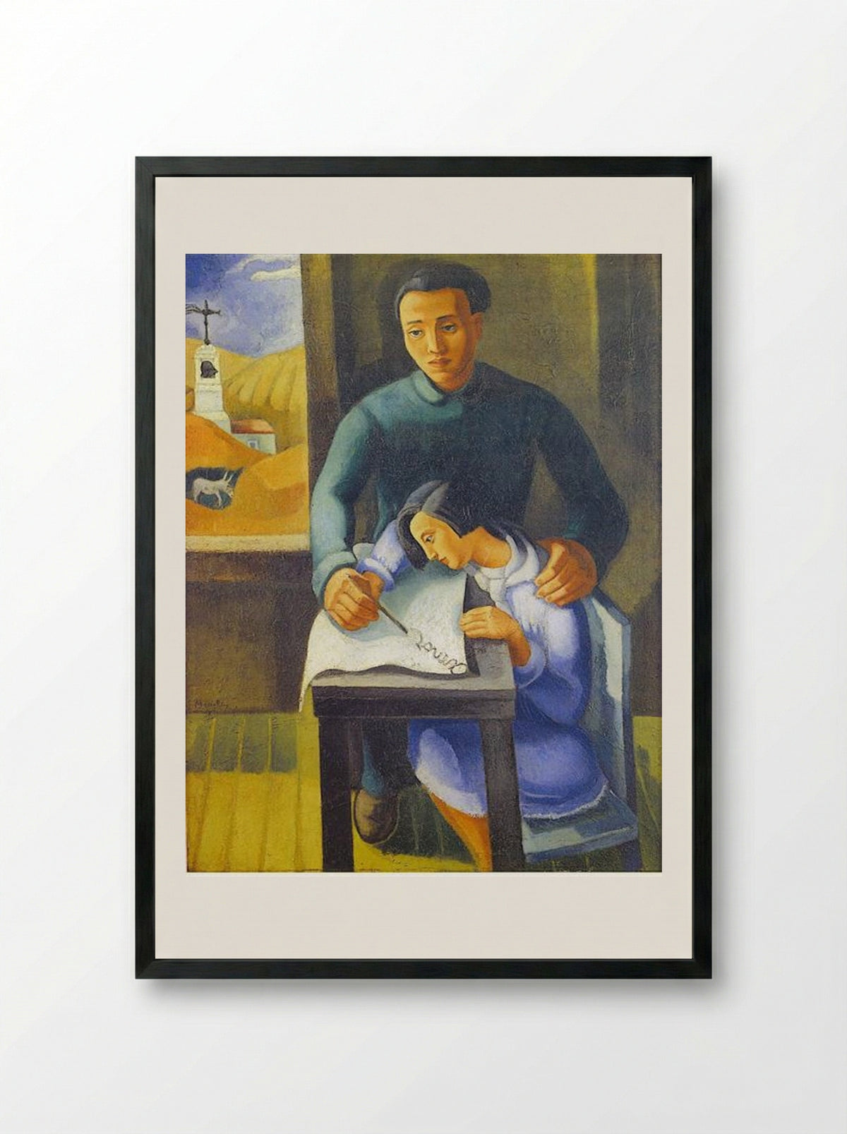 Amor - Mario Eloy - Framed Print Black