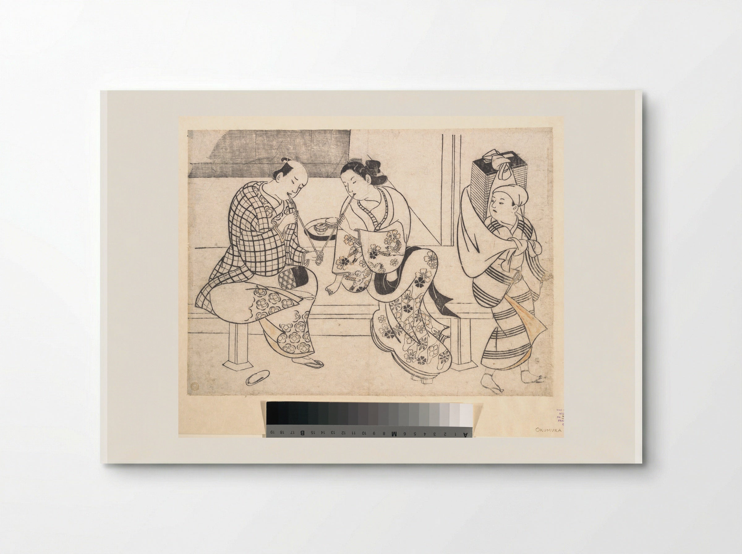 Amorous Couple - Okumura Masanobu - Poster