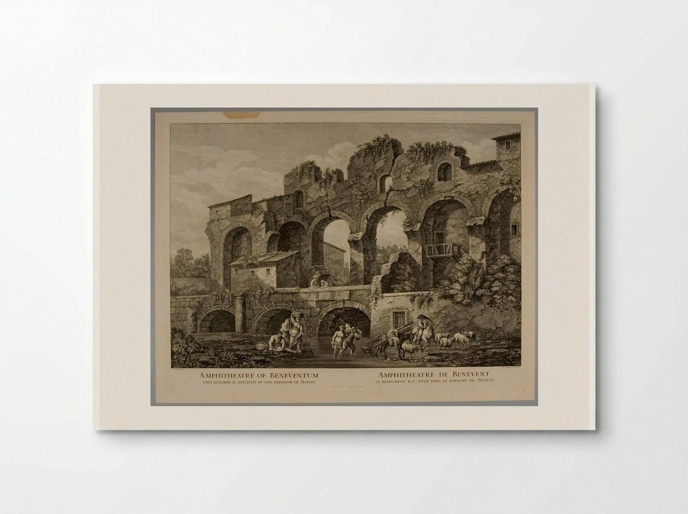 Amphitheatre of Beneventum - Domenico Cunego - Poster
