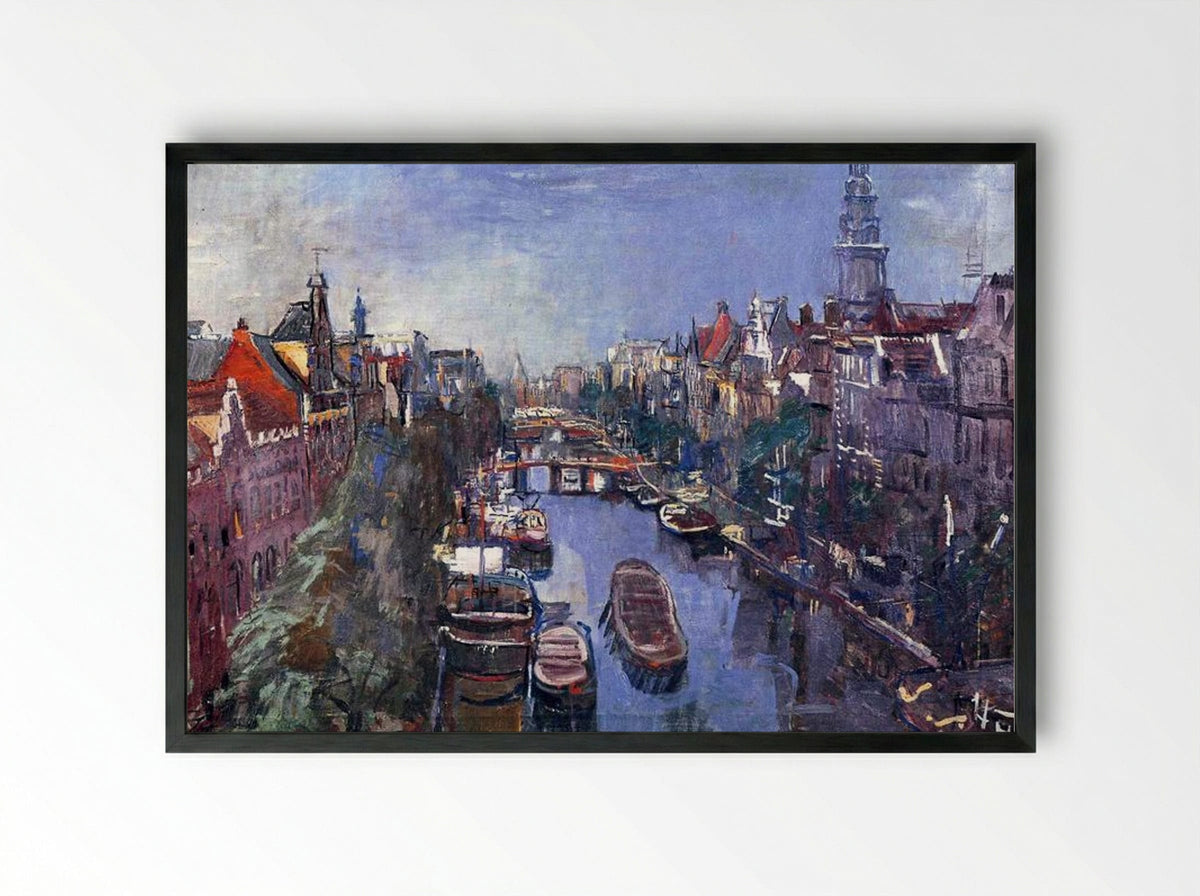 Amsterdam - Oskar Kokoschka - Framed Print Black