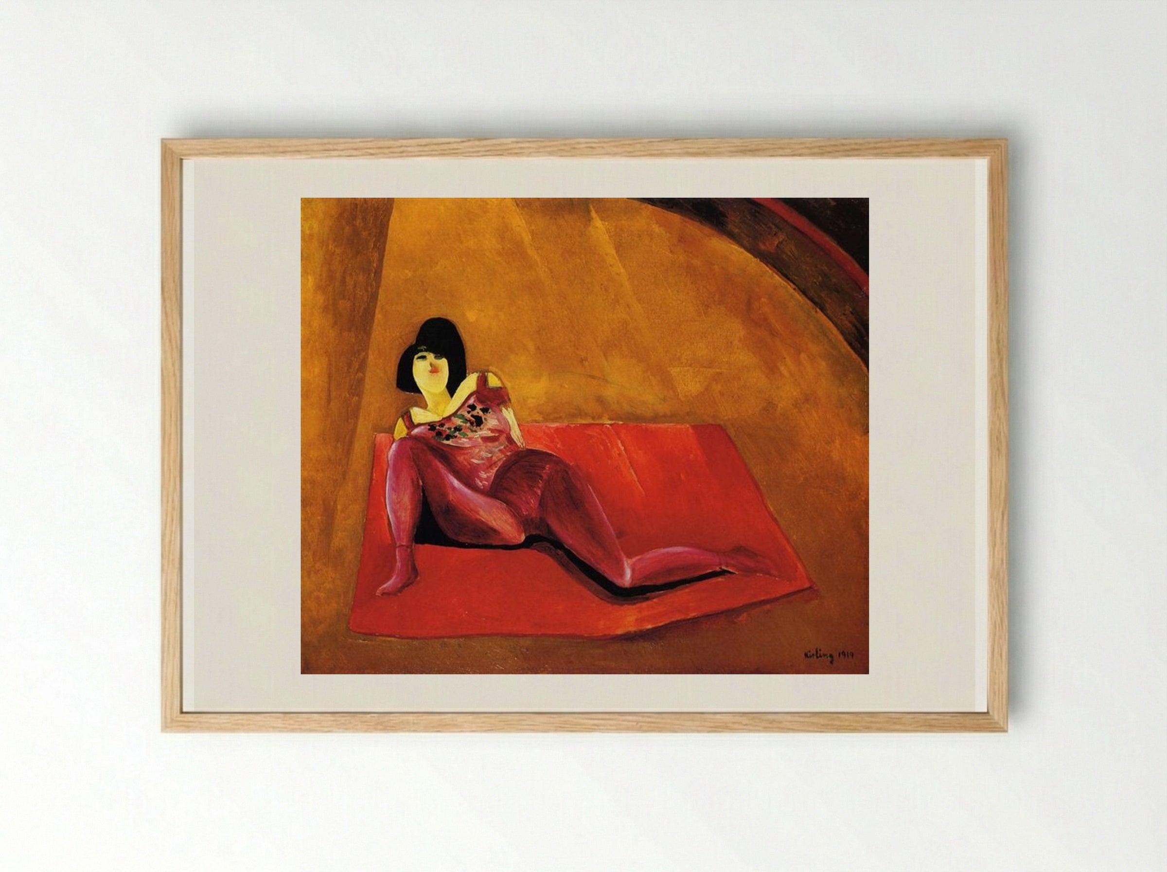 An Acrobat - Moïse Kisling - Framed Print Wood