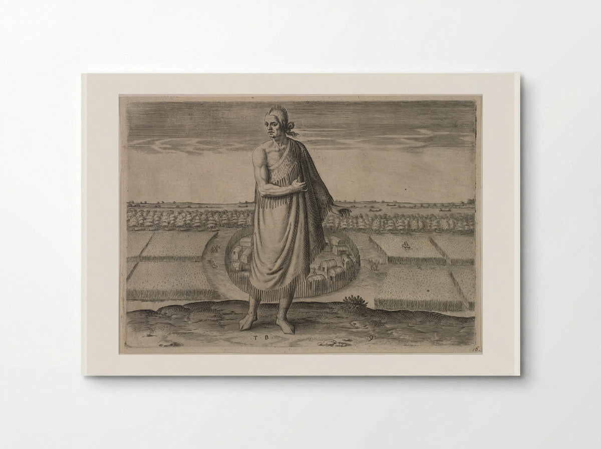 An Aged Man in his Winter Garment - Theodor de Bry - Poster