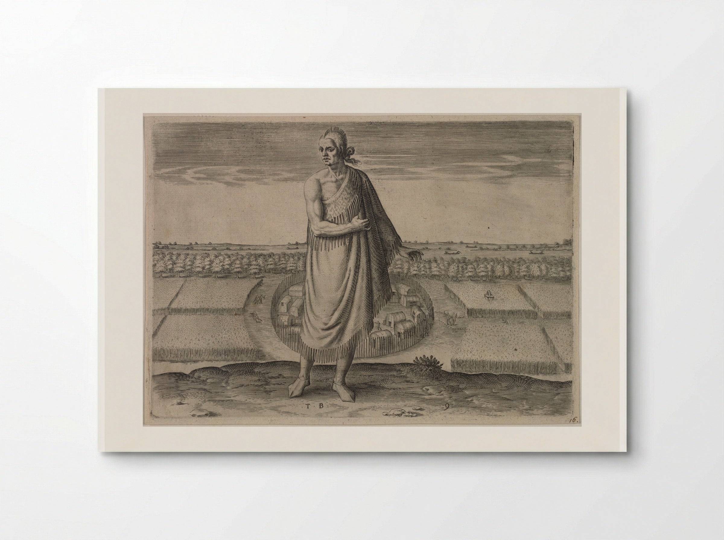 An Aged Man in his Winter Garment - Theodor de Bry - Poster