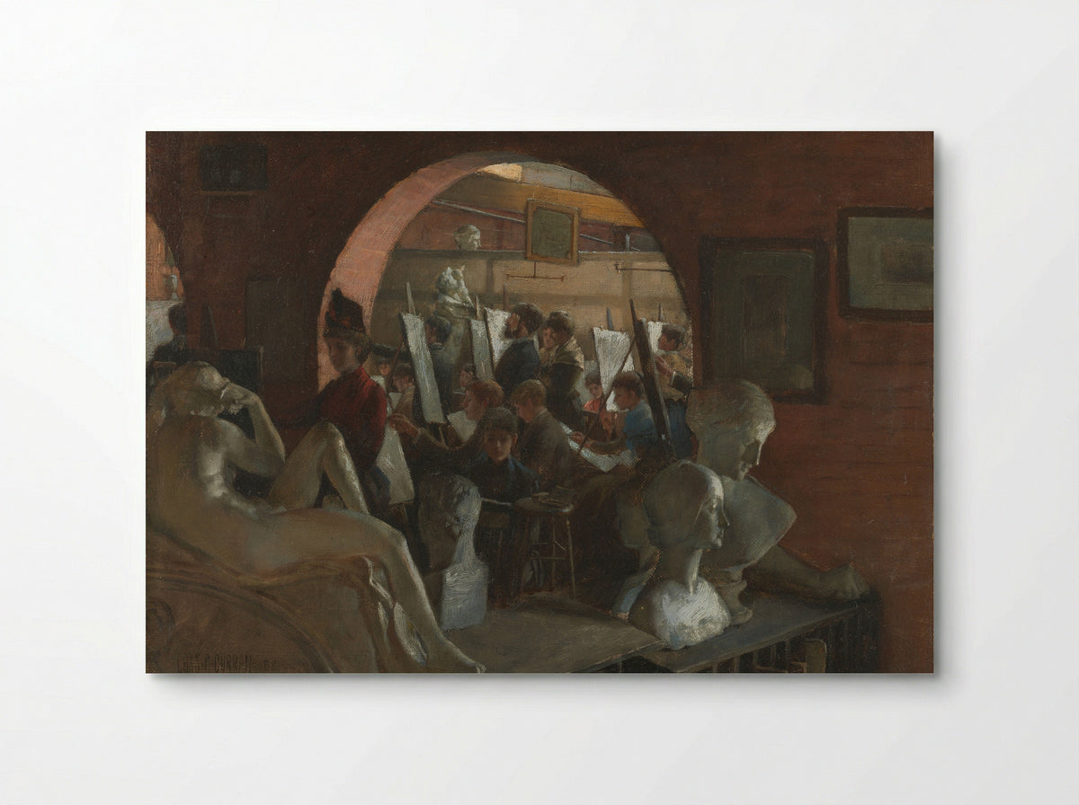 An Alcove in the Art Students' League - Charles Courtney Curran - Poster