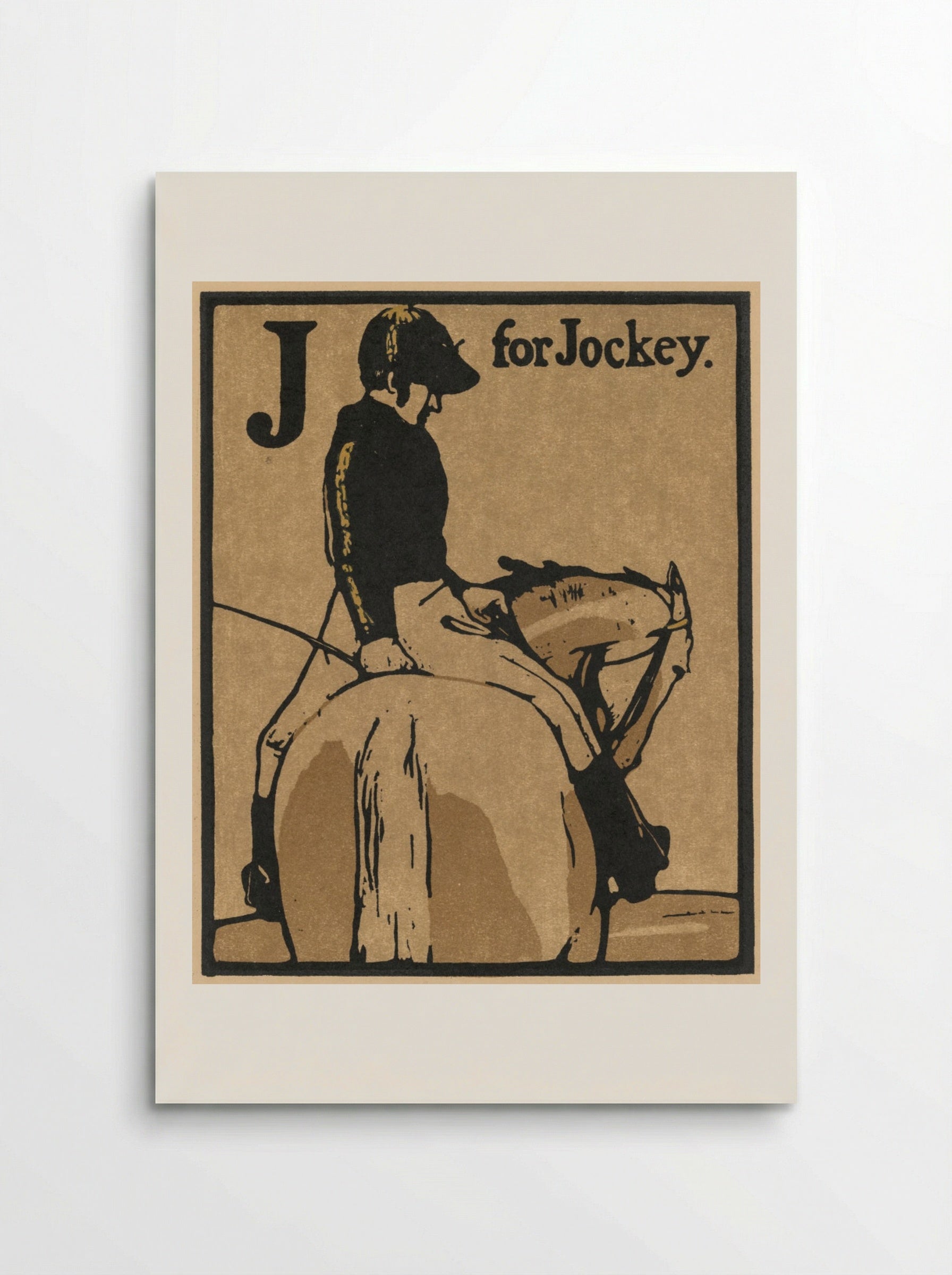 An Alphabet: J for Jockey - William Nicholson - Poster