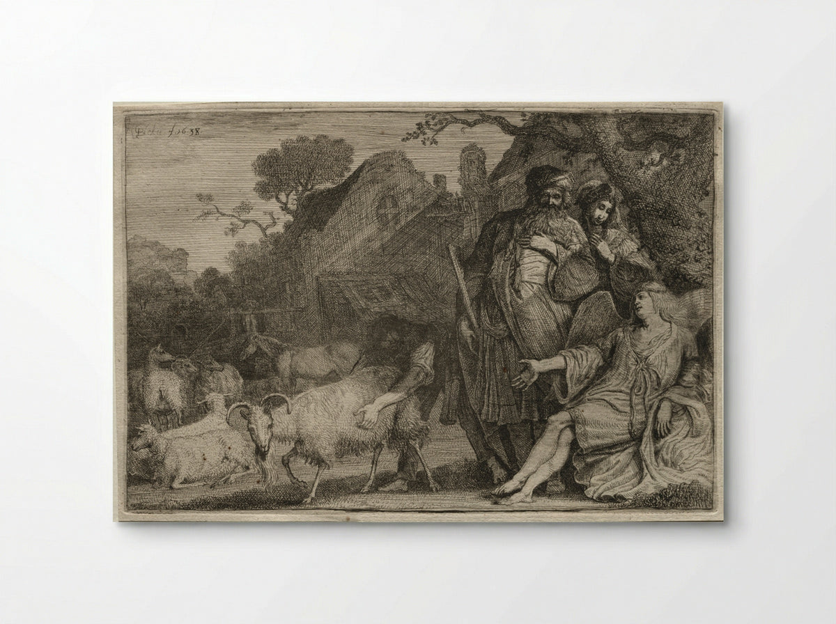An Angel Foretells the Birth of Abraham's Son - Gerrit Claesz. Bleker - Poster