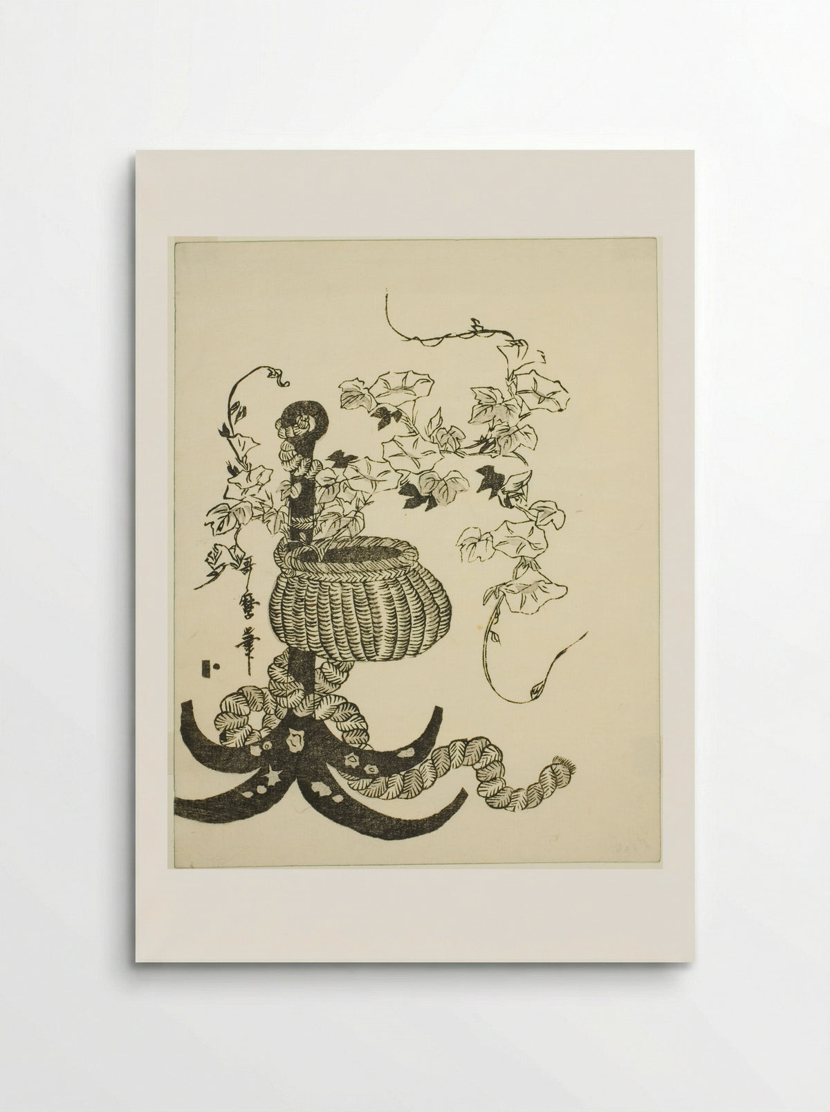 An Arrangement of Morning Glories - Kitagawa Utamaro - Poster