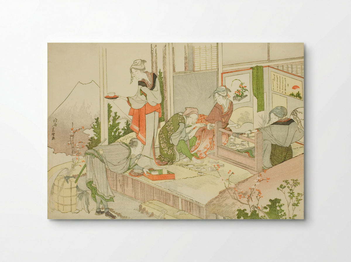 An Artisan’s Shop, from the album The Mist of Sandara - Katsushika Hokusai - Poster