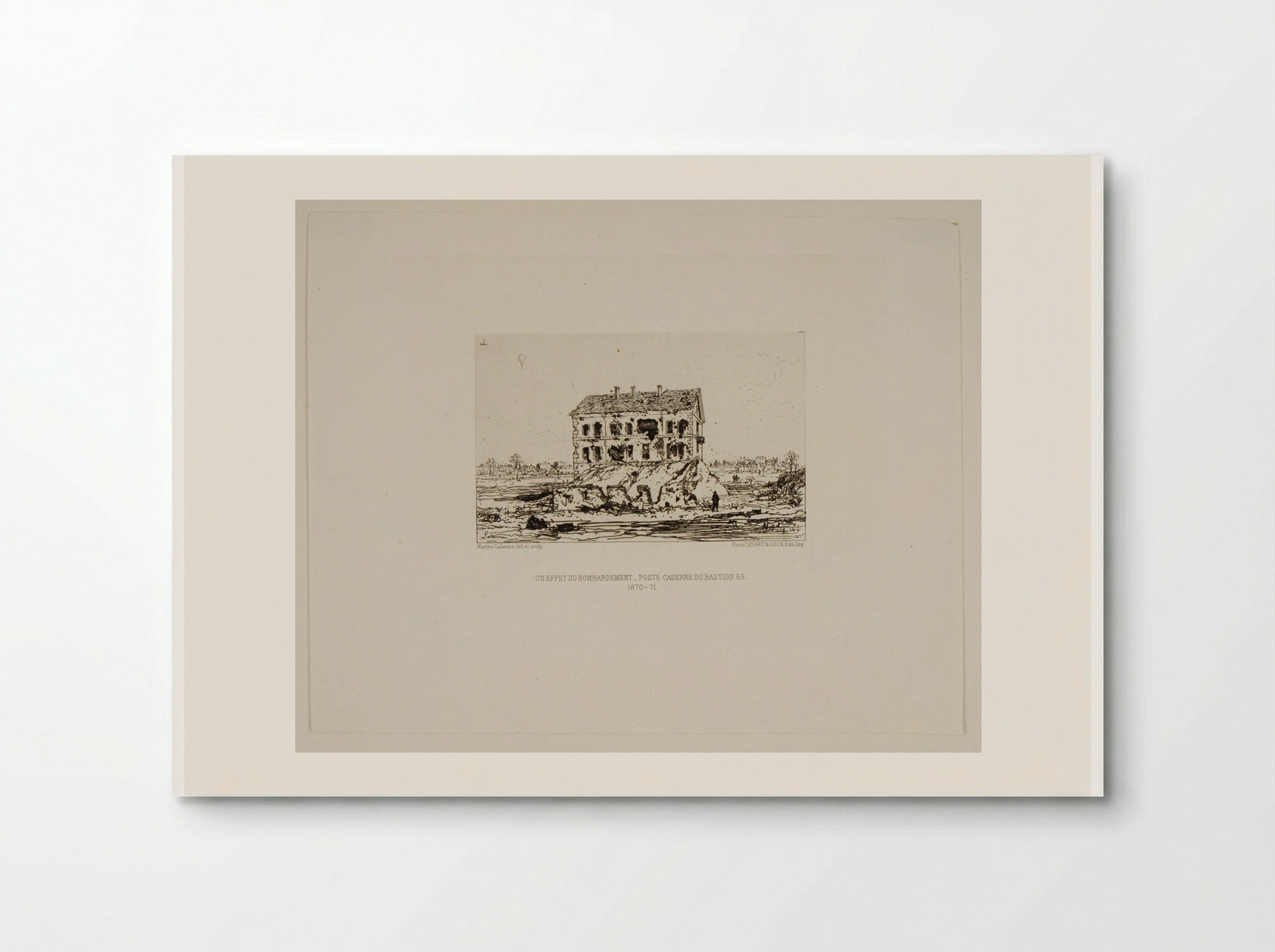 An Effect of the Bombardment - Maxime Lalanne - Poster