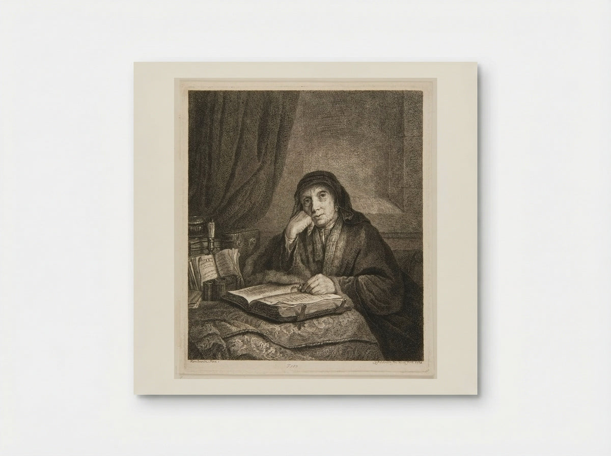 An Elderly Woman - Georg Friedrich Schmidt - Poster
