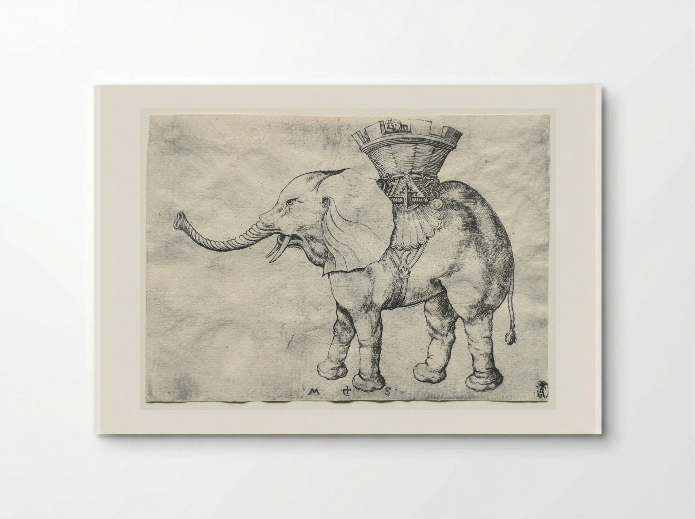 An Elephant with Howdah - Martin Schongauer - Poster