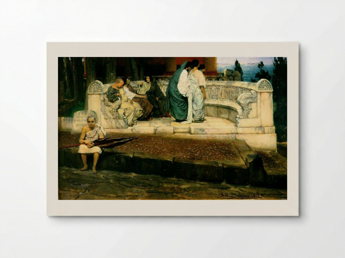 An Exedra - Sir Lawrence Alma-Tadema - Poster