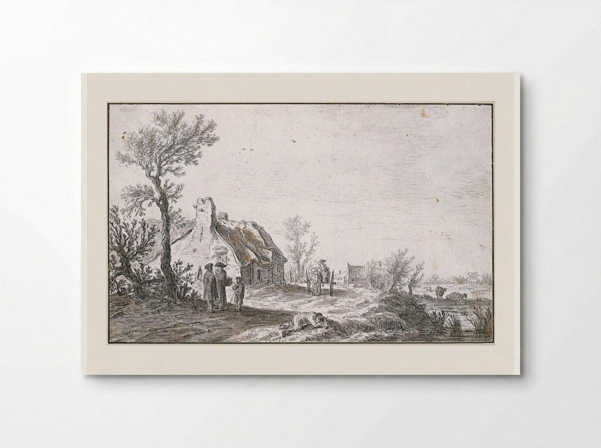 An Inn by a Country Road - Jan van Goyen - Poster