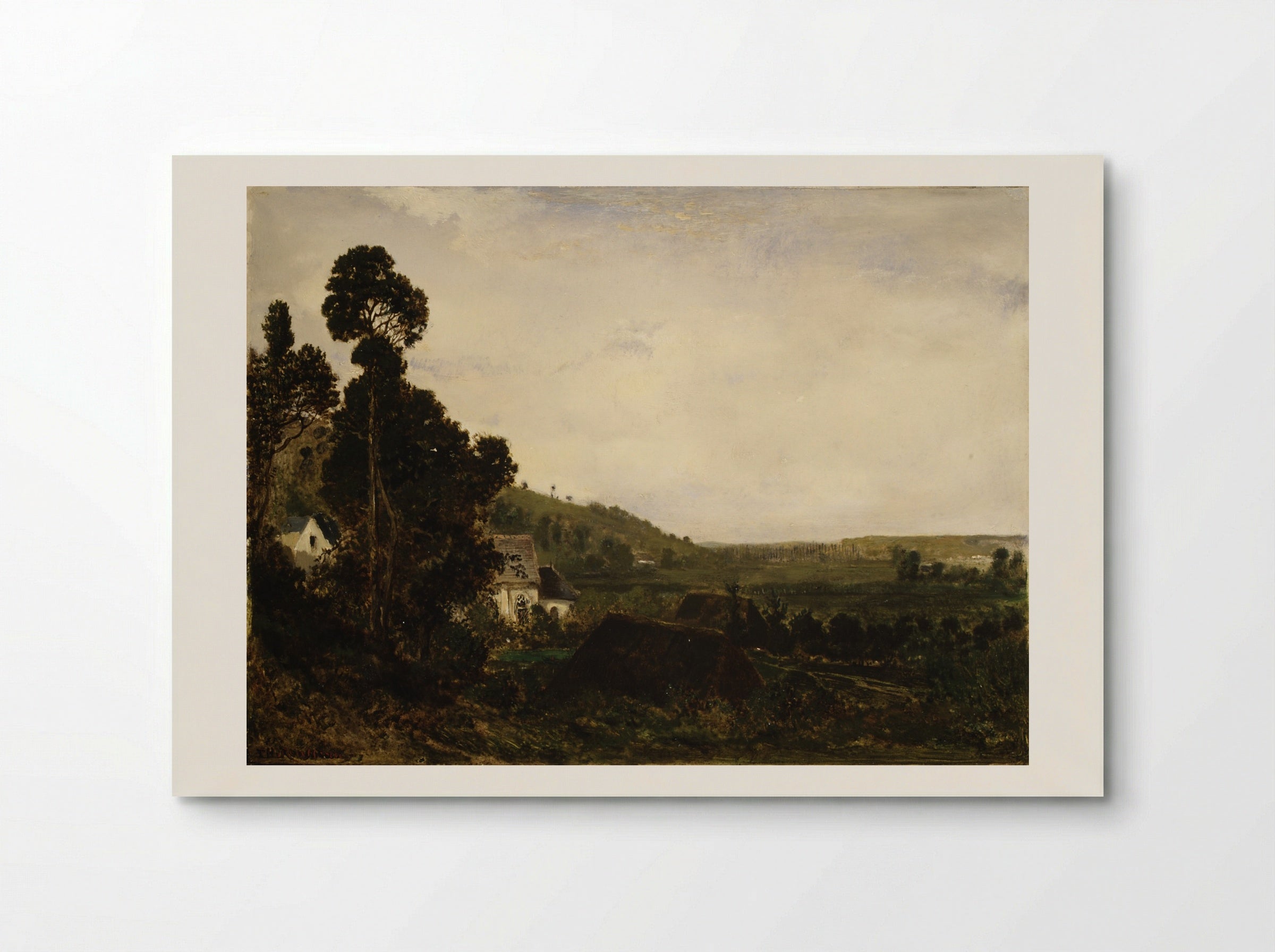 An Old Chapel in a Valley - Théodore Rousseau - Poster