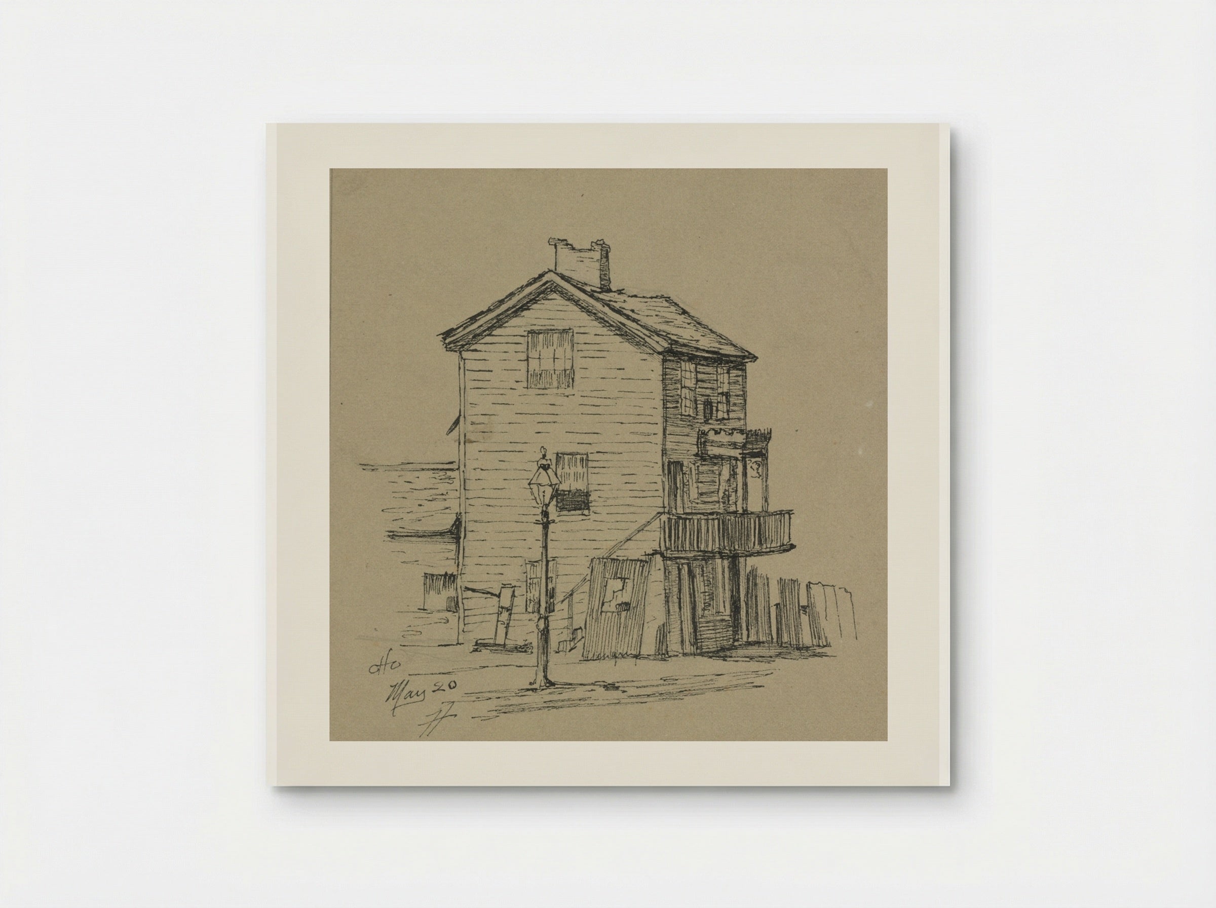 An Old House, Cleveland - Otto H. Bacher - Poster