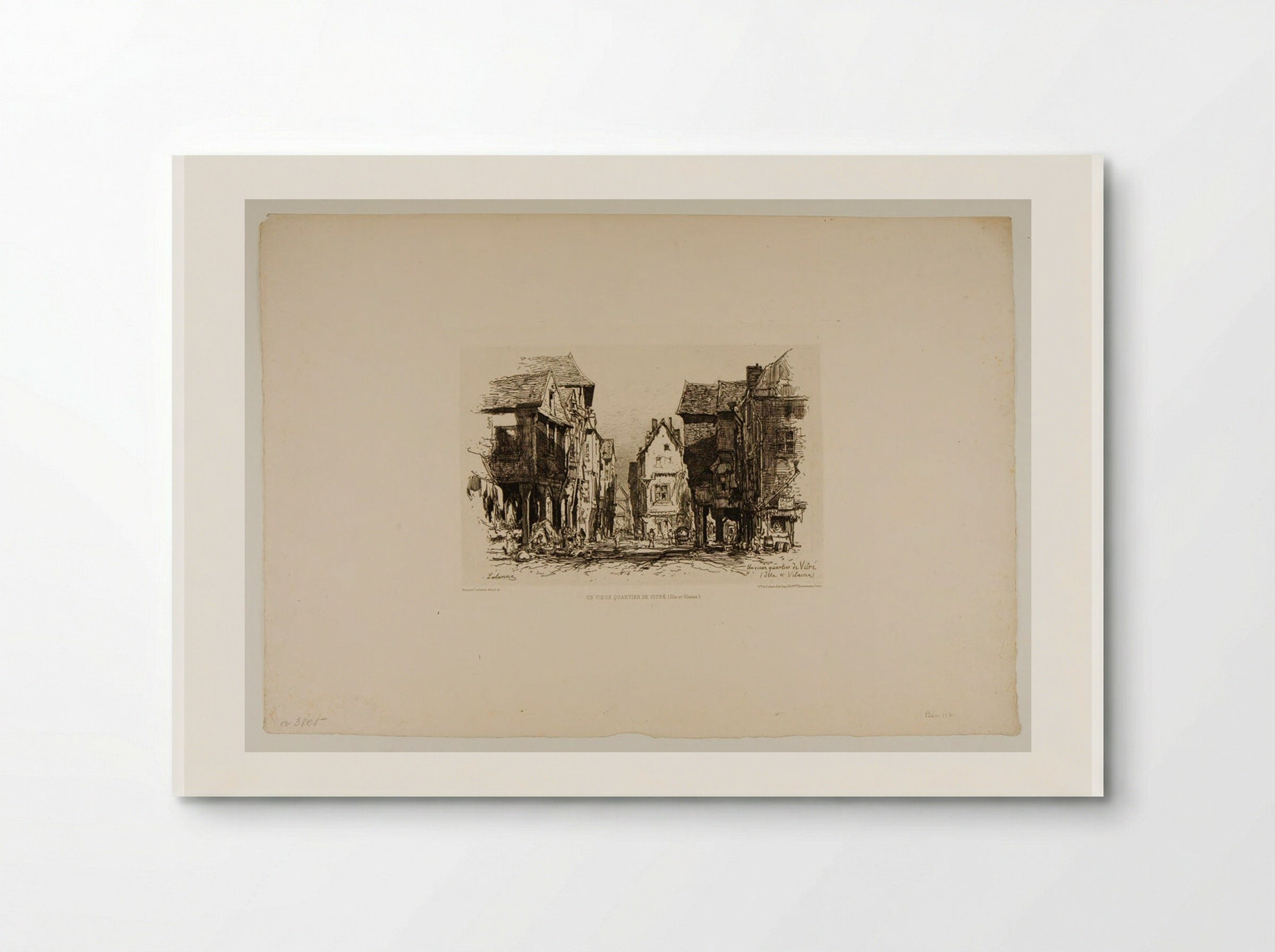 An Old Section of Vitré - Maxime Lalanne - Poster