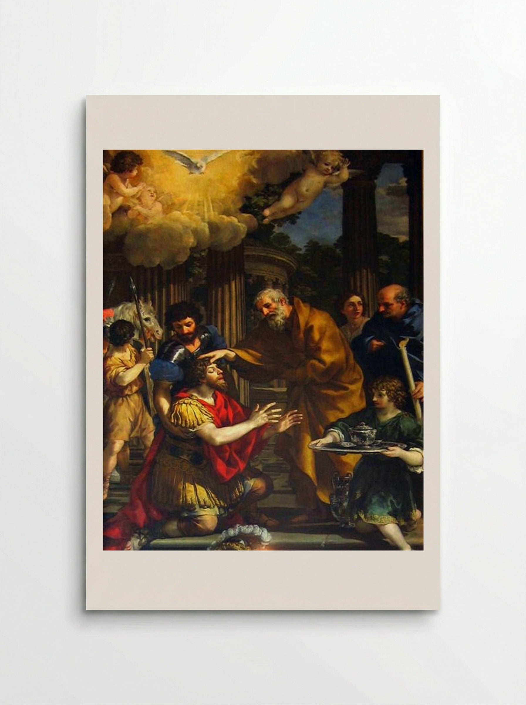 Ananias restoring the sight of Saint Paul - Pietro da Cortona - Poster