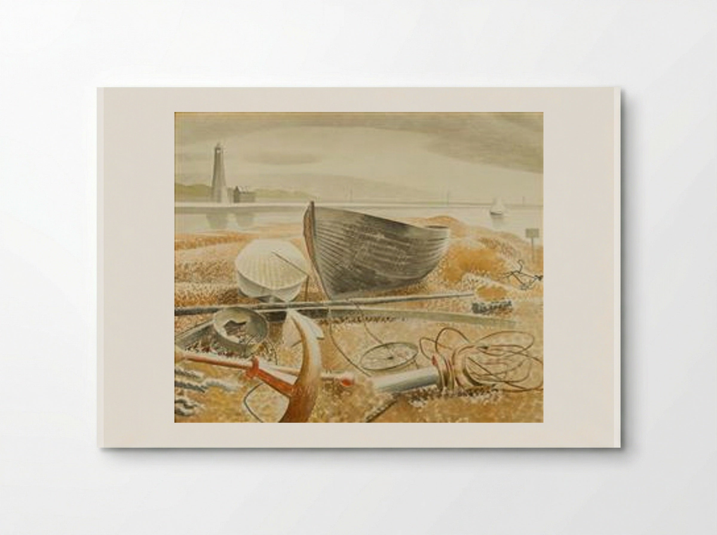 Anchor and Boats, Rye - Eric Ravilious - Poster