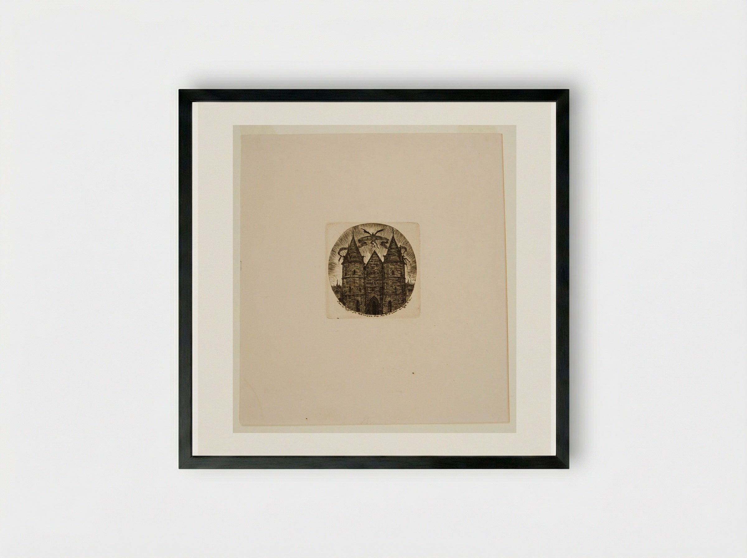 Ancienne Porte du Palais de Justice - Charles Meryon - Framed Print Black