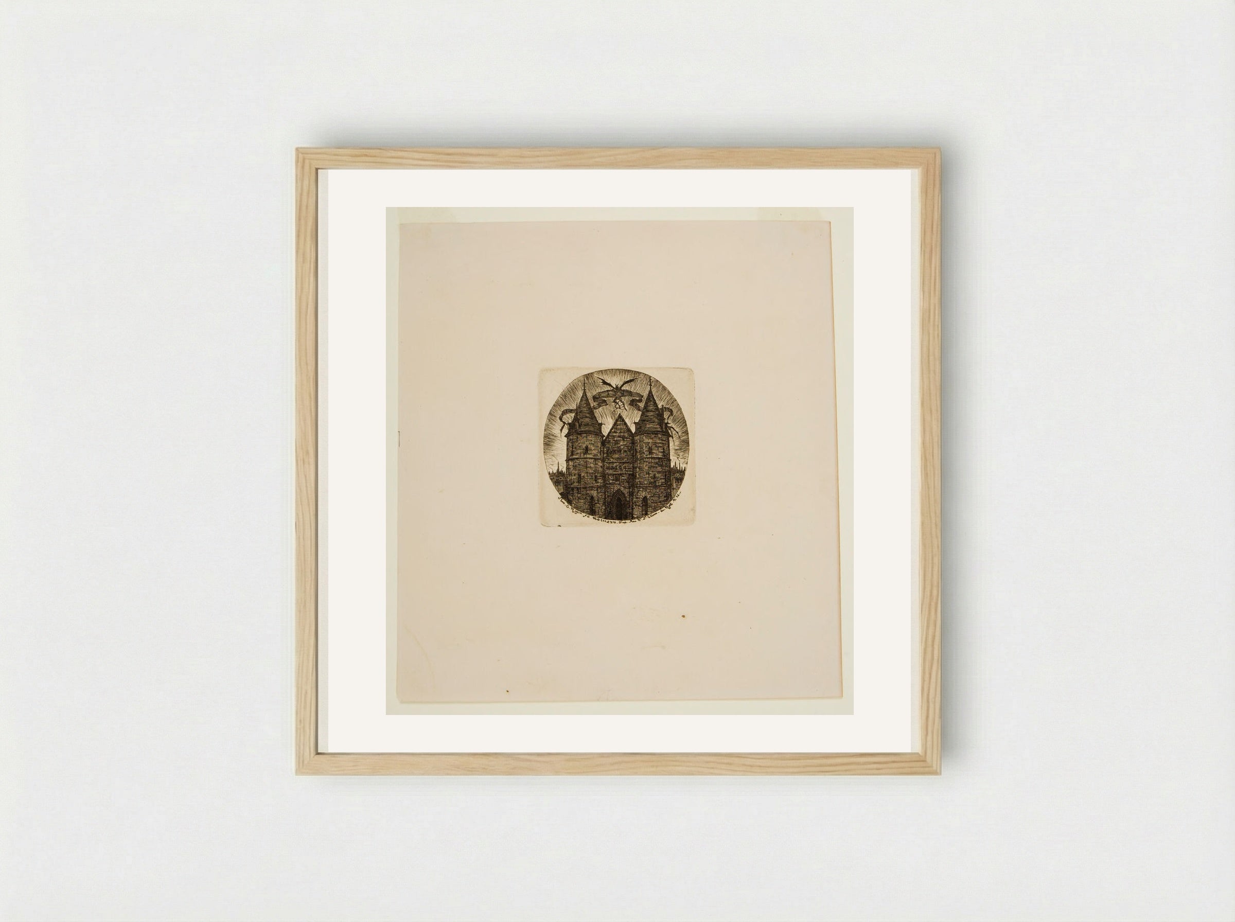 Ancienne Porte du Palais de Justice - Charles Meryon - Framed Print Wood