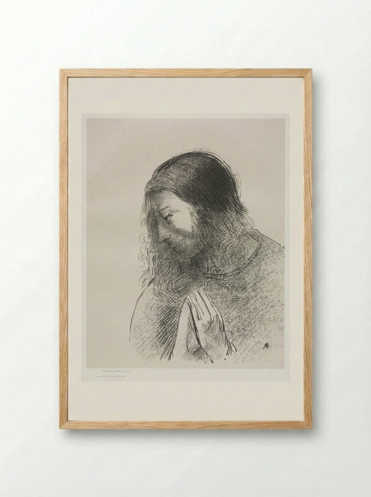 And I John Saw These Things, and Heard Them - Odilon Redon - Framed Print Wood
