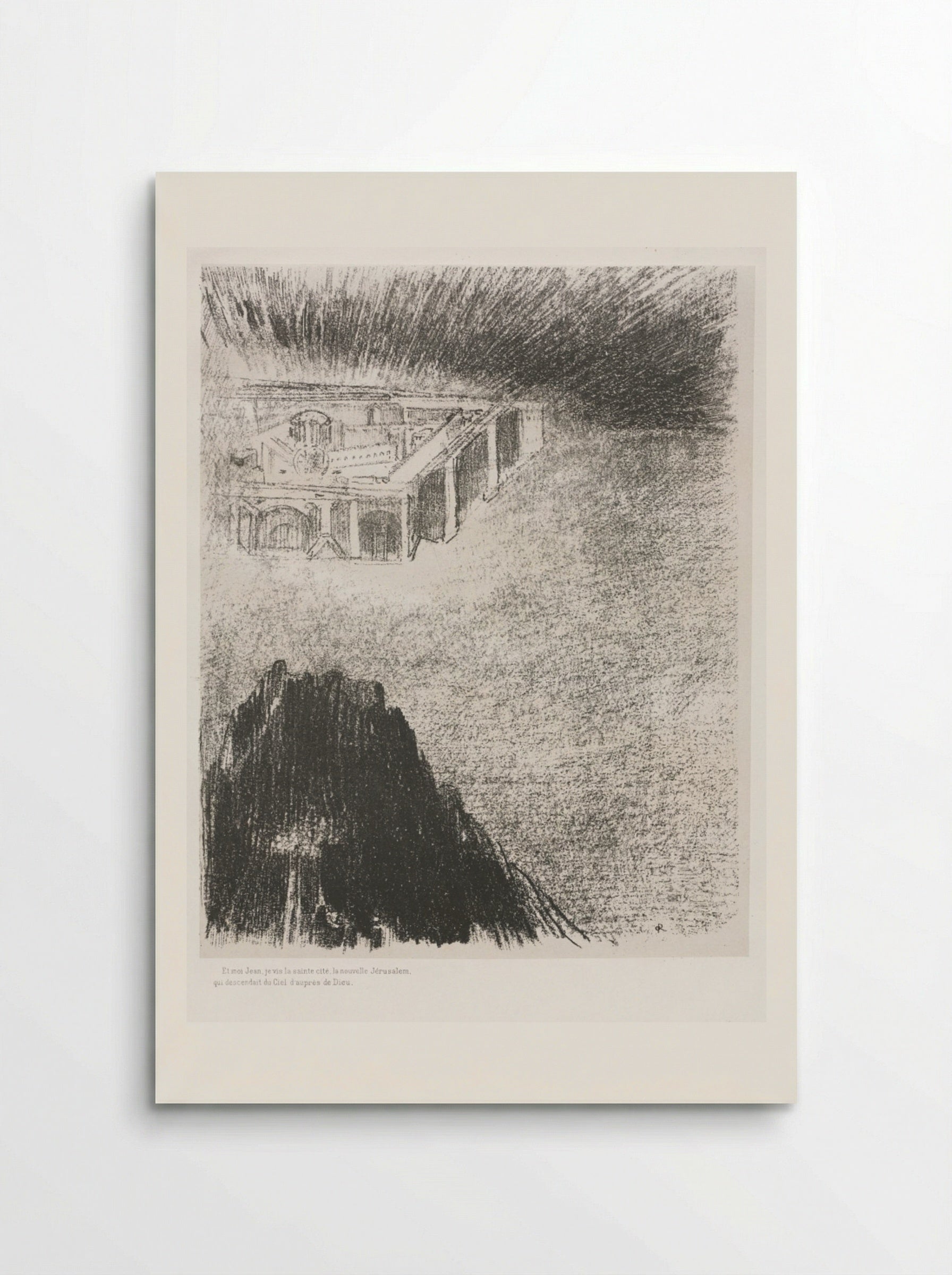 And I, John, Saw the Holy City, New Jerusalem, Coming Down from God and out of Heaven - Odilon Redon - Poster