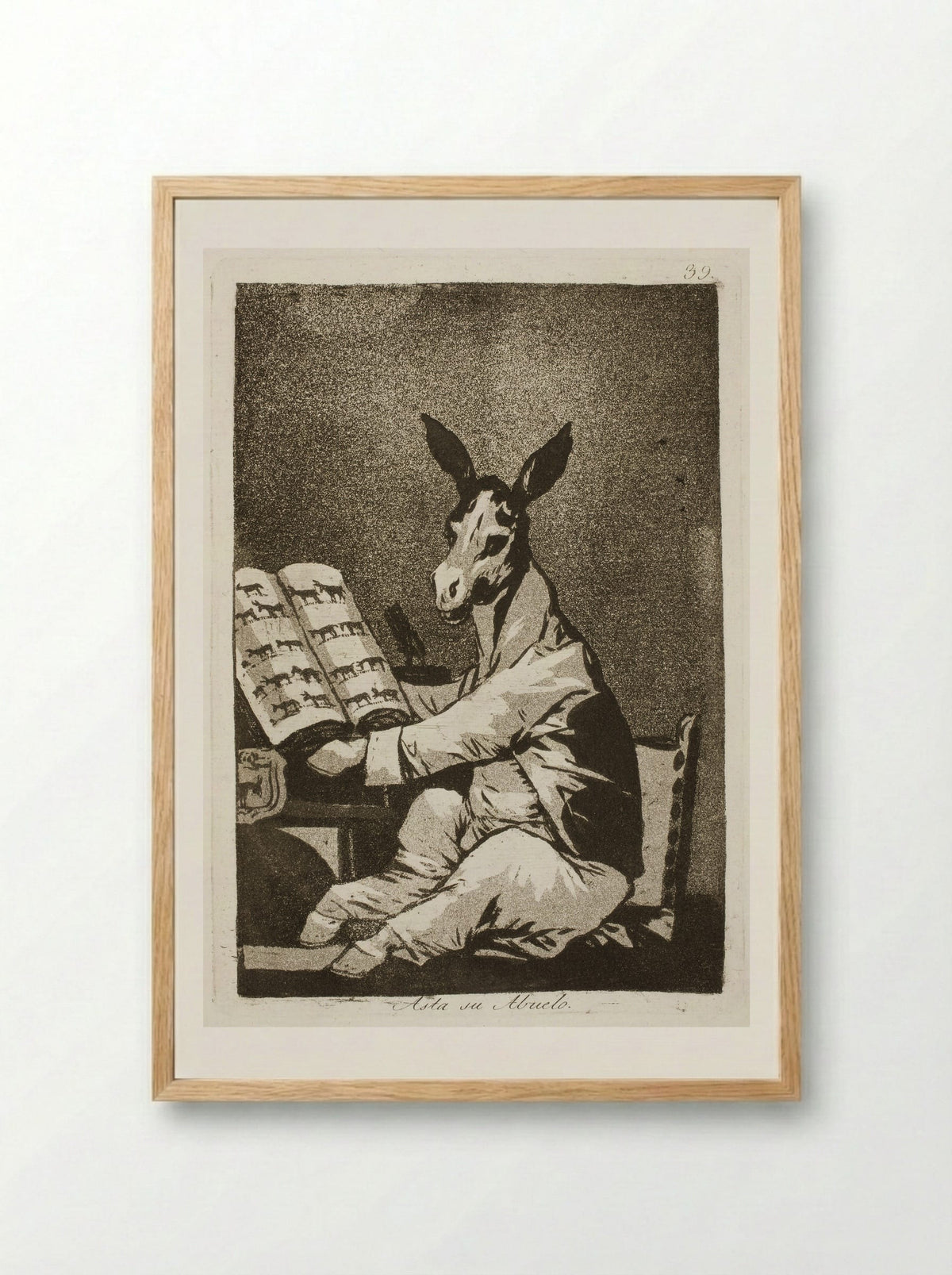 And So Was His Grandfather - Francisco José de Goya y Lucientes - Framed Print Wood