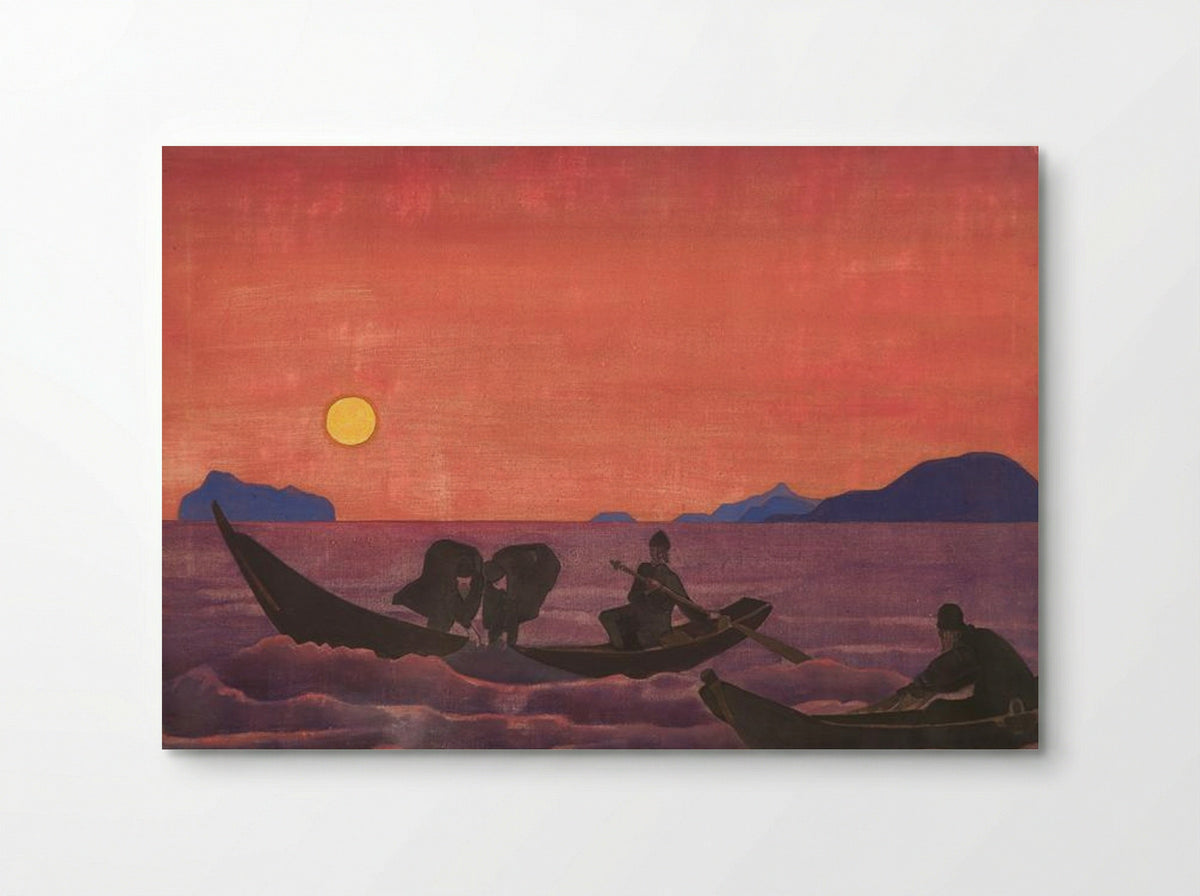 And we continue fishing - Nicholas Roerich - Poster
