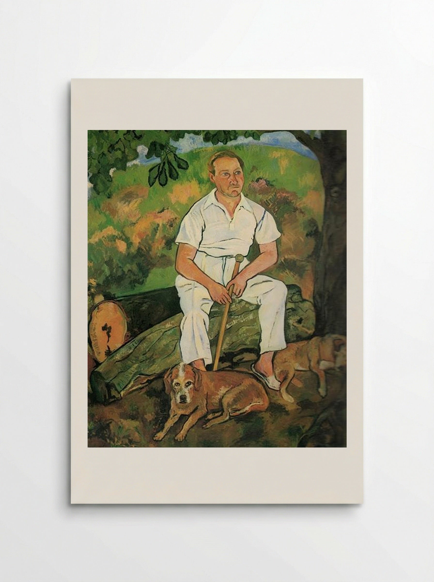 André Utter and His Dogs - Suzanne Valadon - Poster