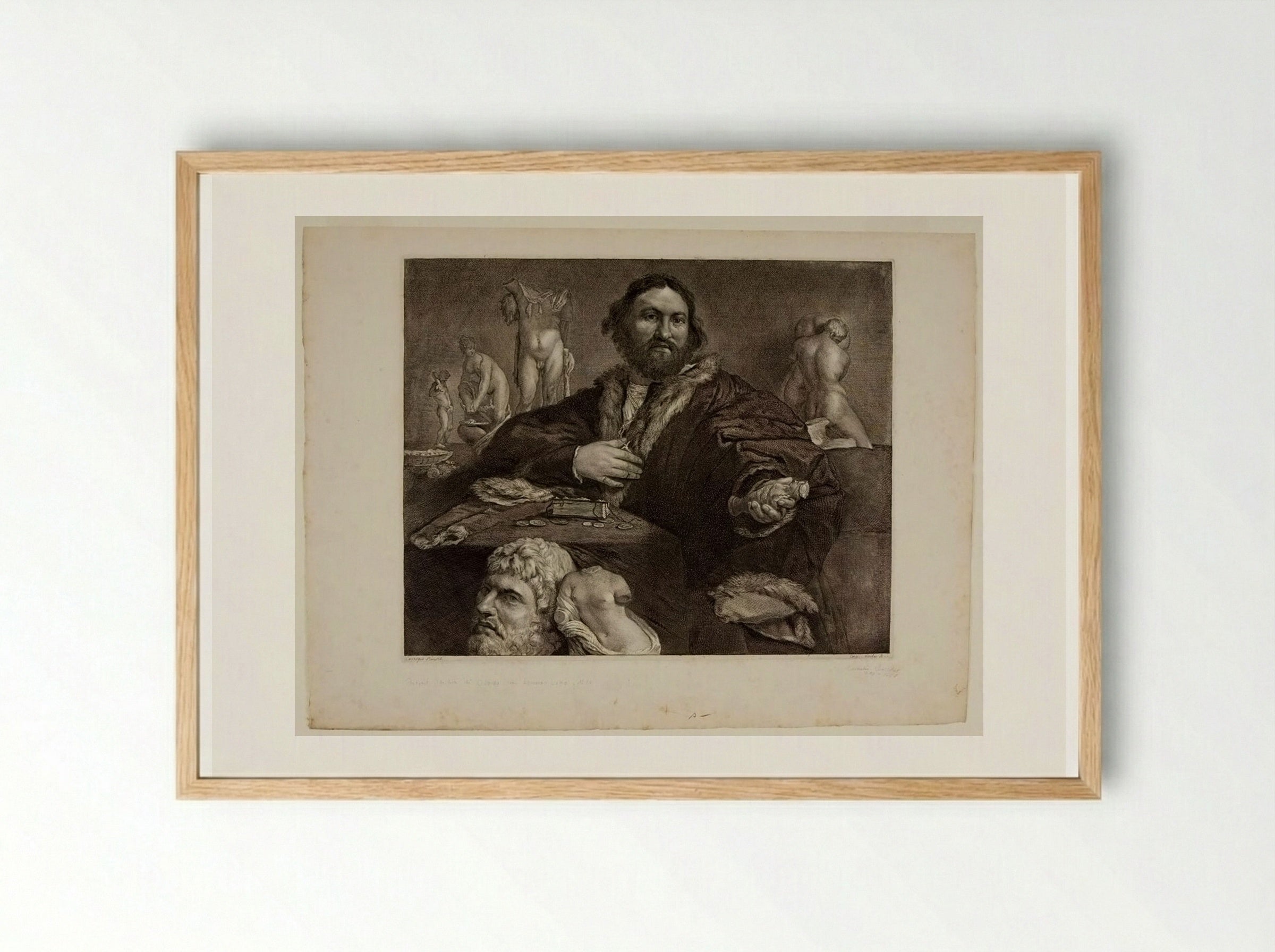 Andrea di Odoni - Cornelis Visscher - Framed Print Wood