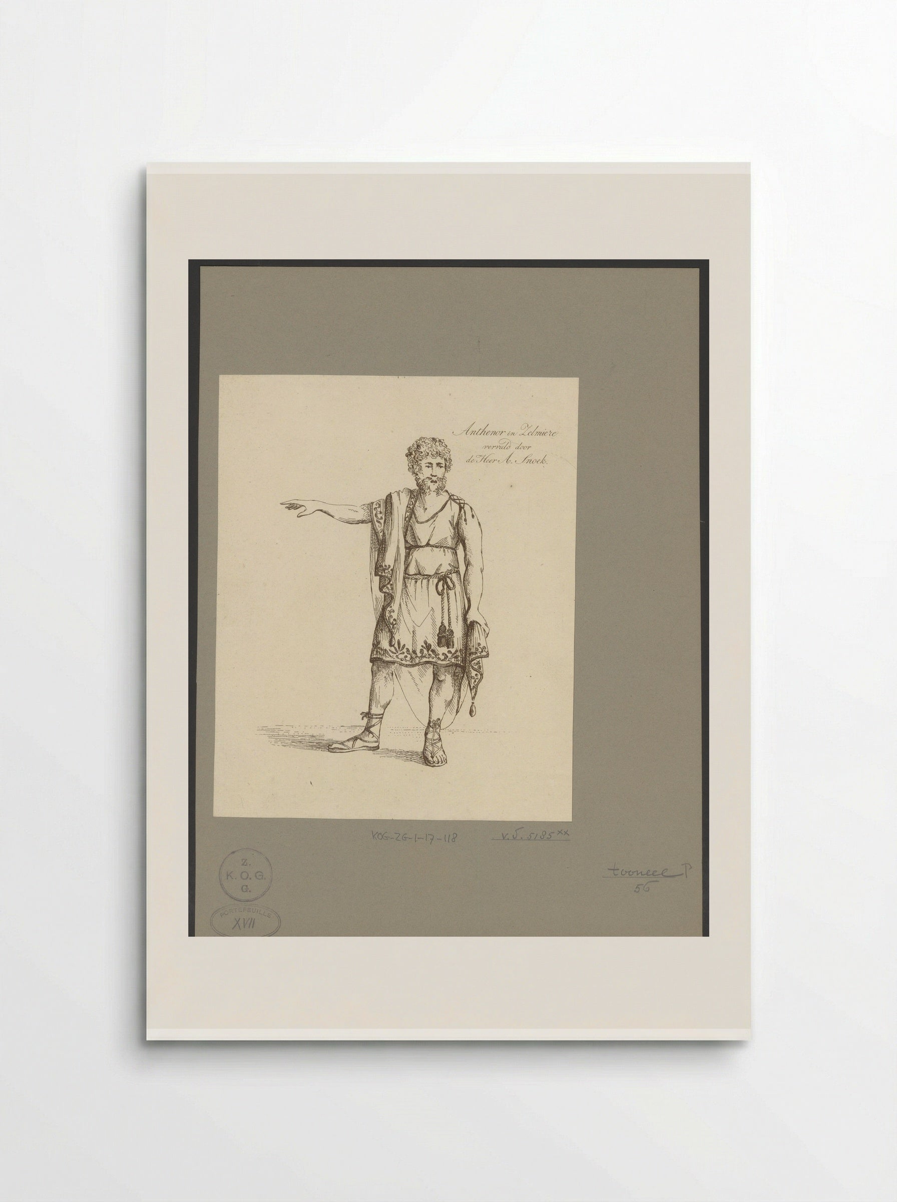 Andreas Snoek in the Role of Anthenor - Johannes Jelgerhuis - Poster