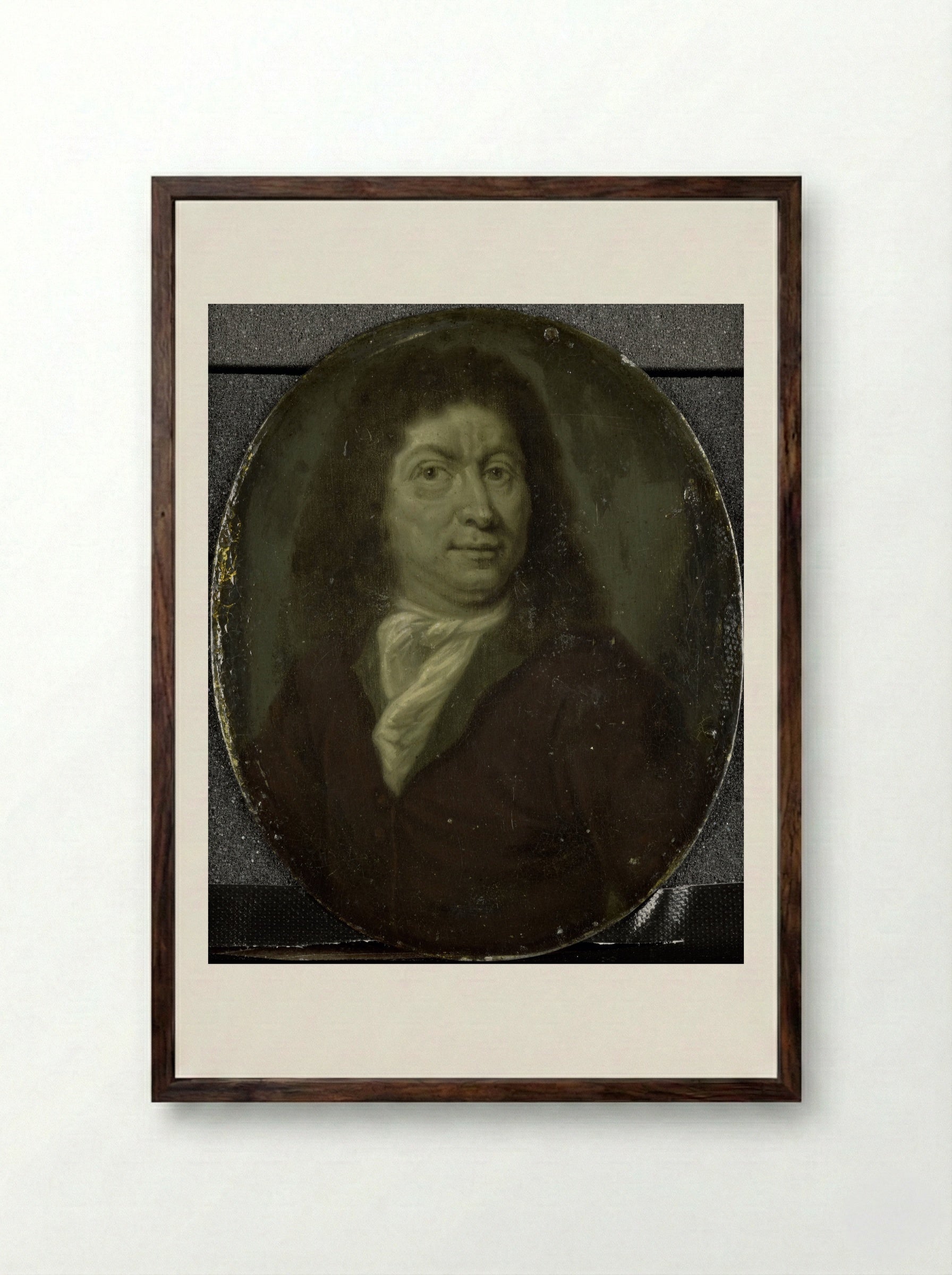 Andries Pels (1631-81), Toneeldichter te Amsterdam - Arnoud van Halen - Framed Print Dark Wood