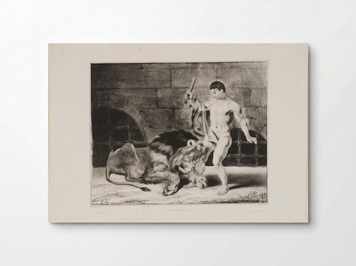 Androcles and the Lion - Louis Boulanger - Poster