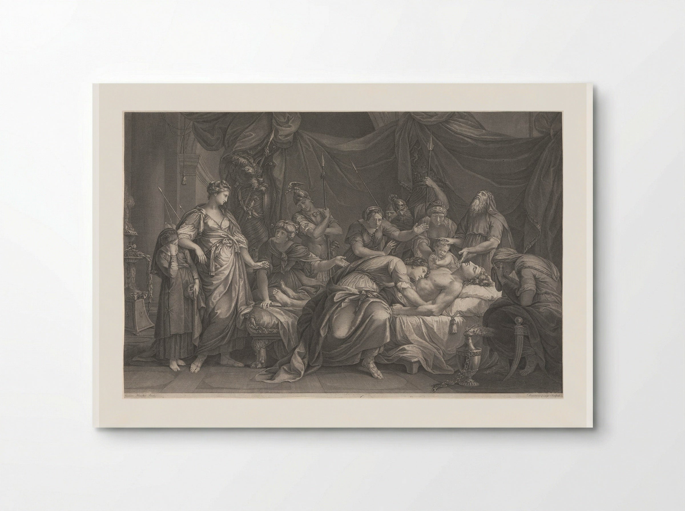 Andromache Bewailing the Death of Hector - Domenico Cunego - Poster