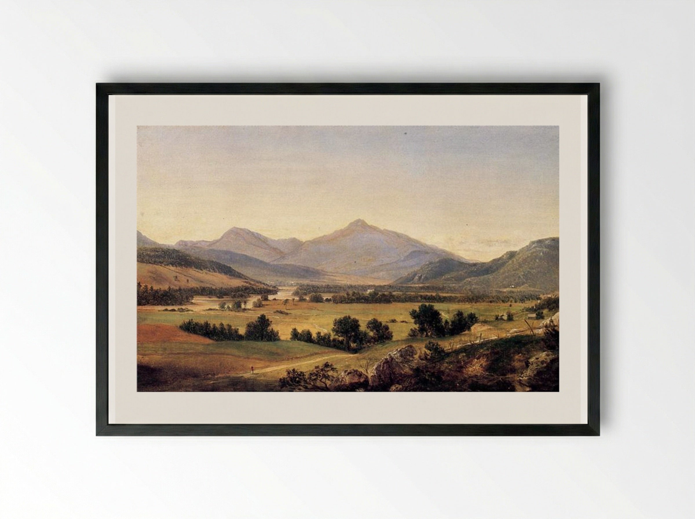 Androscoggin River - David Johnson - Framed Print Black