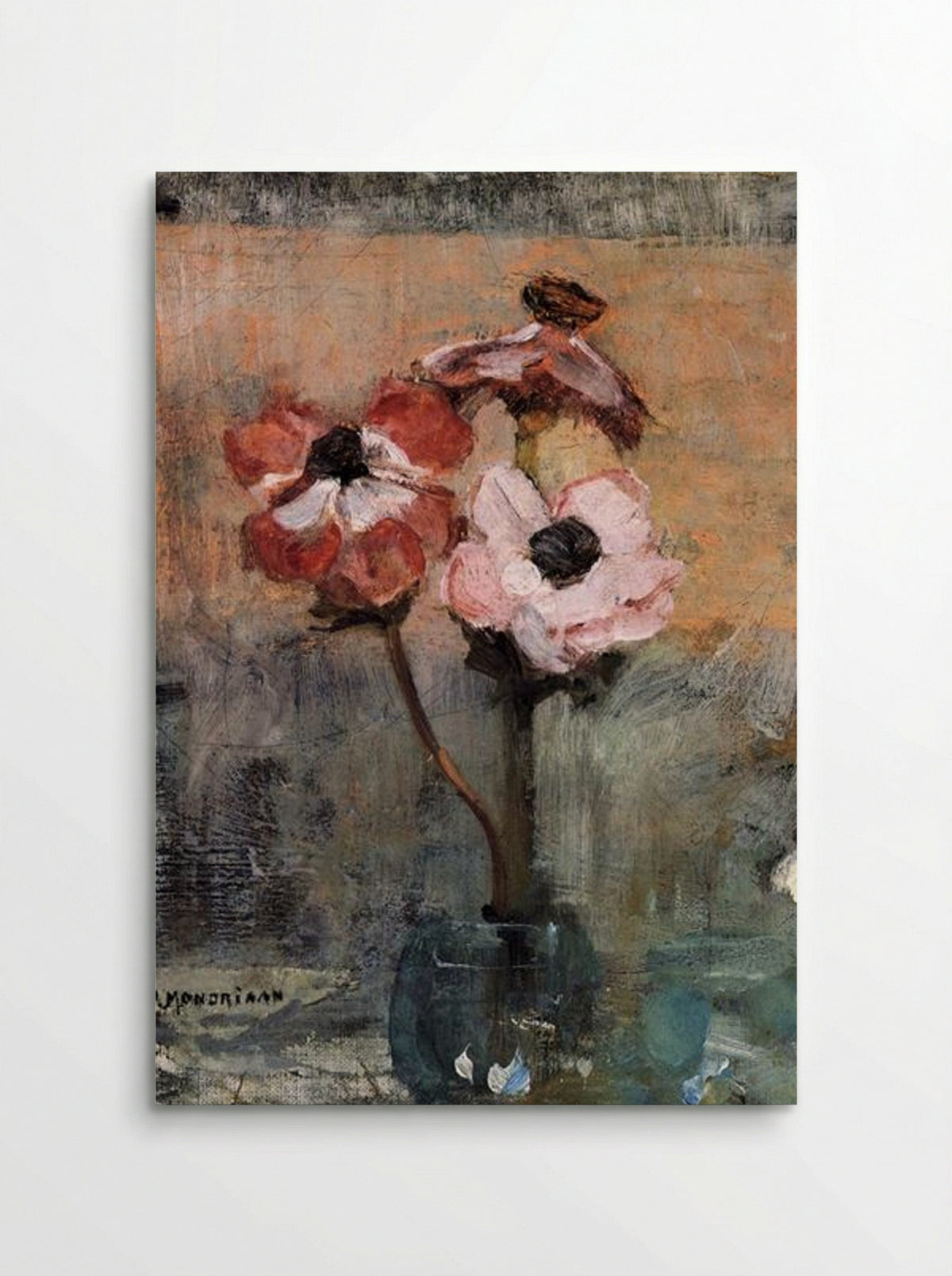 Anemones in a Vase - Piet Mondrian - Poster