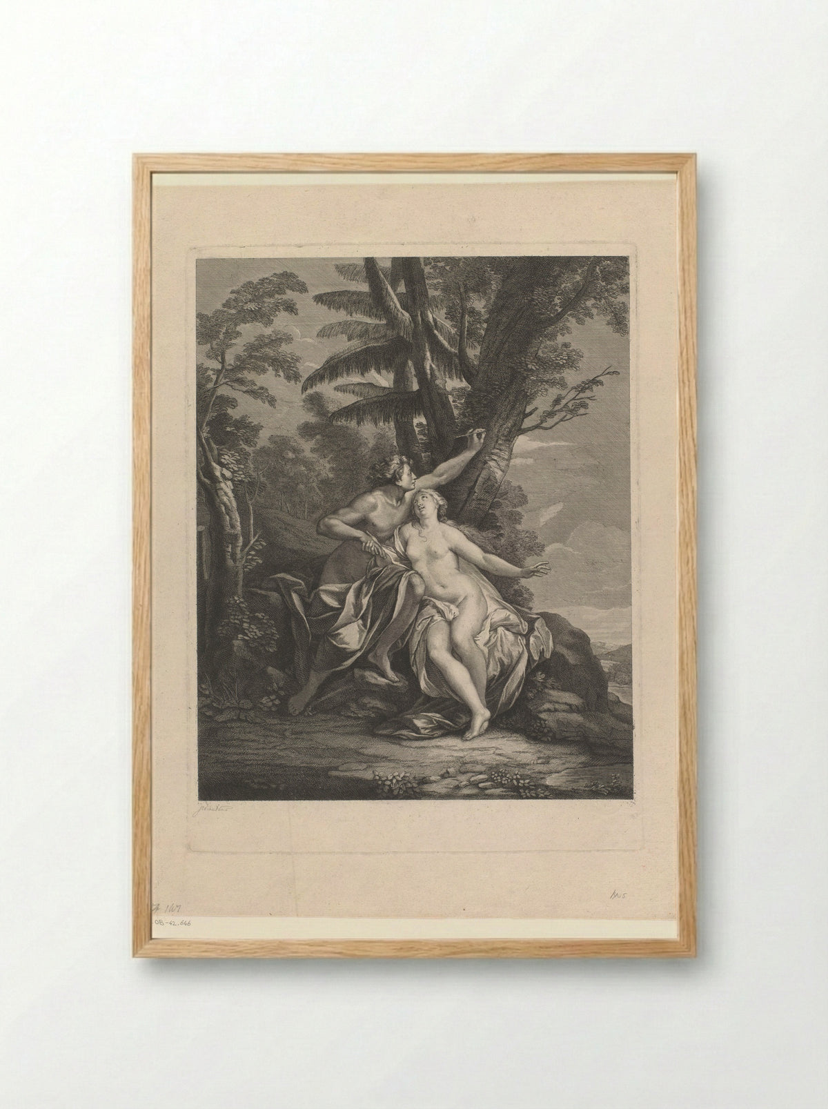 Angélique et Médor - Nicolas Chasteau - Framed Print Wood