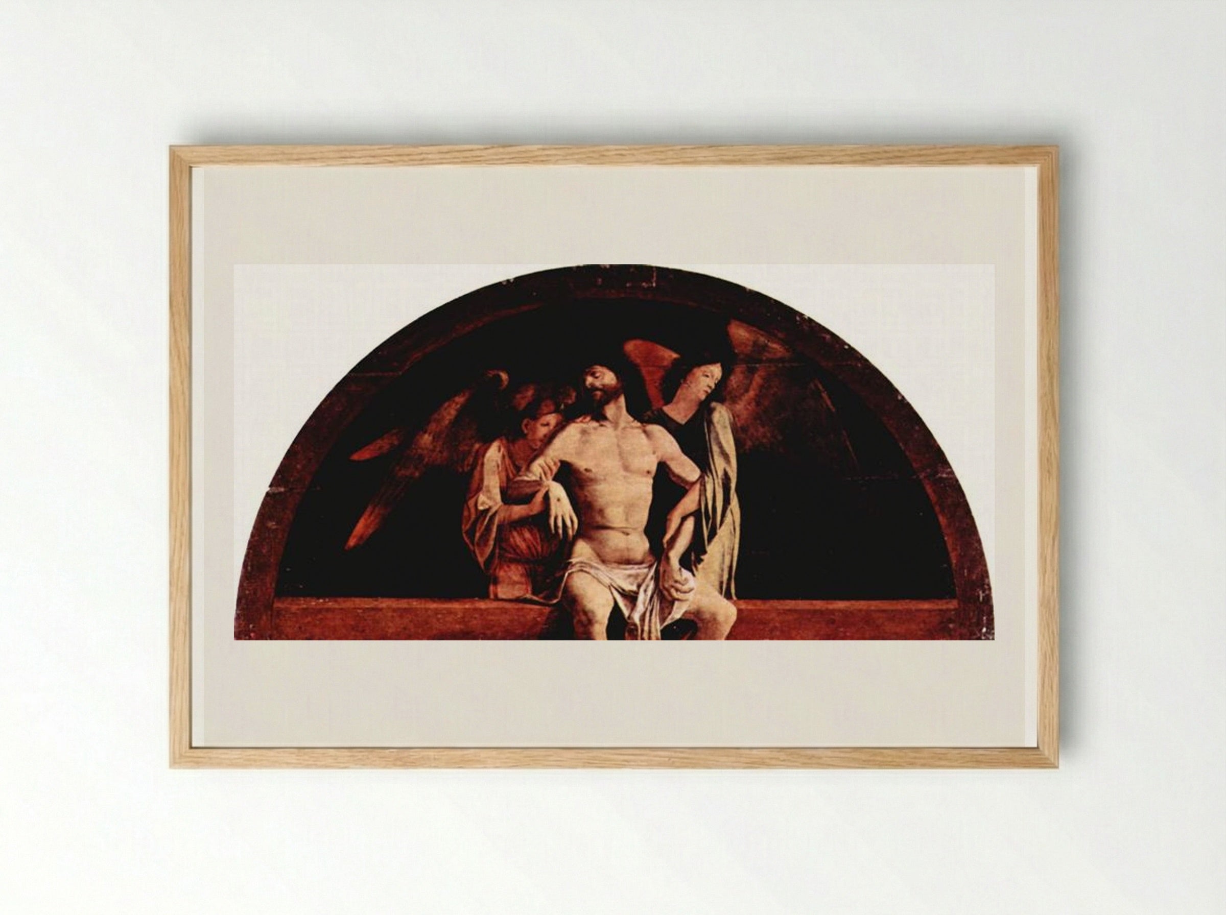 Angel Pietà - Lorenzo Lotto - Framed Print Wood