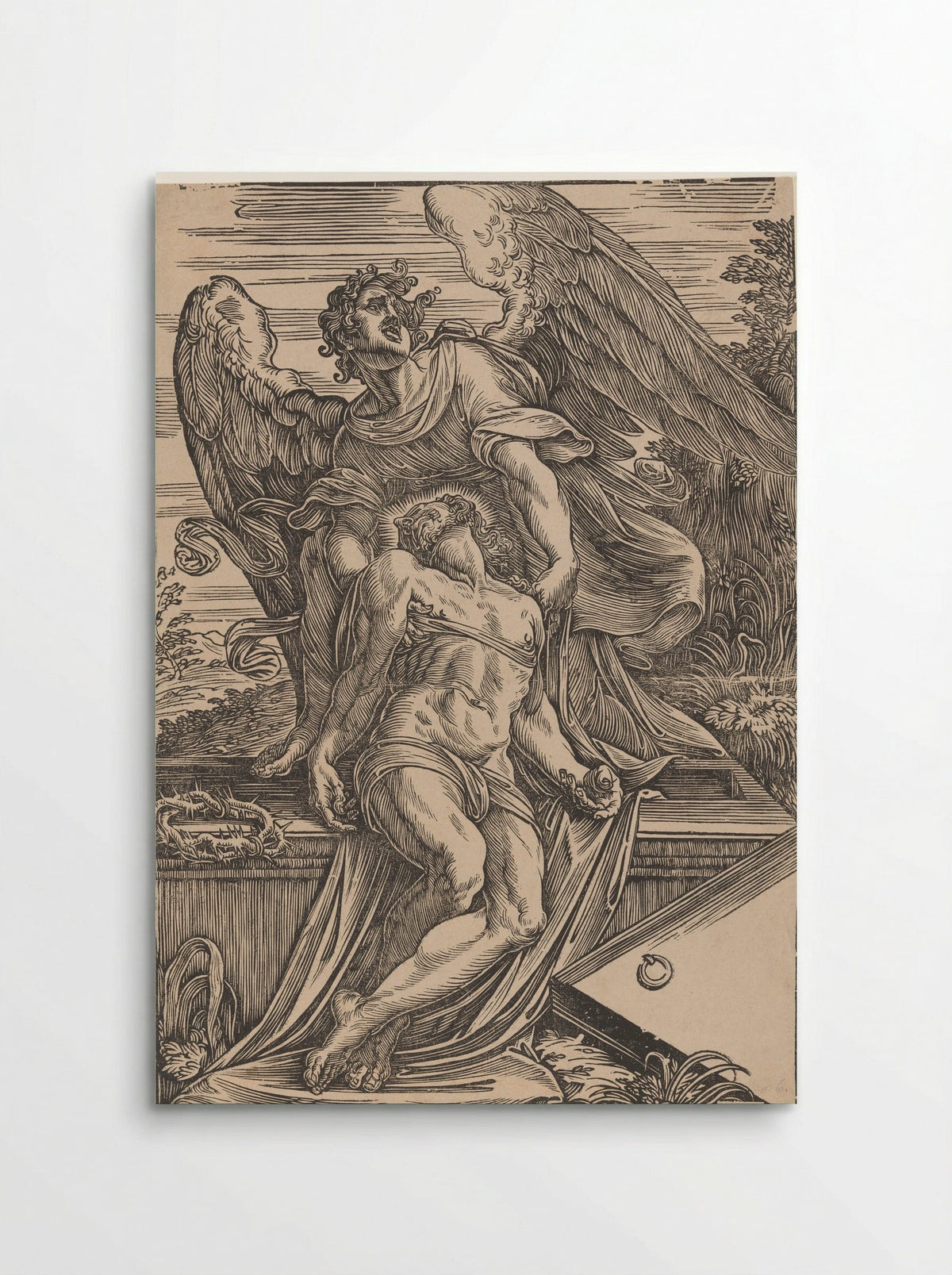 Angel Supporting the Body of Christ - Giuseppe Scolari - Poster