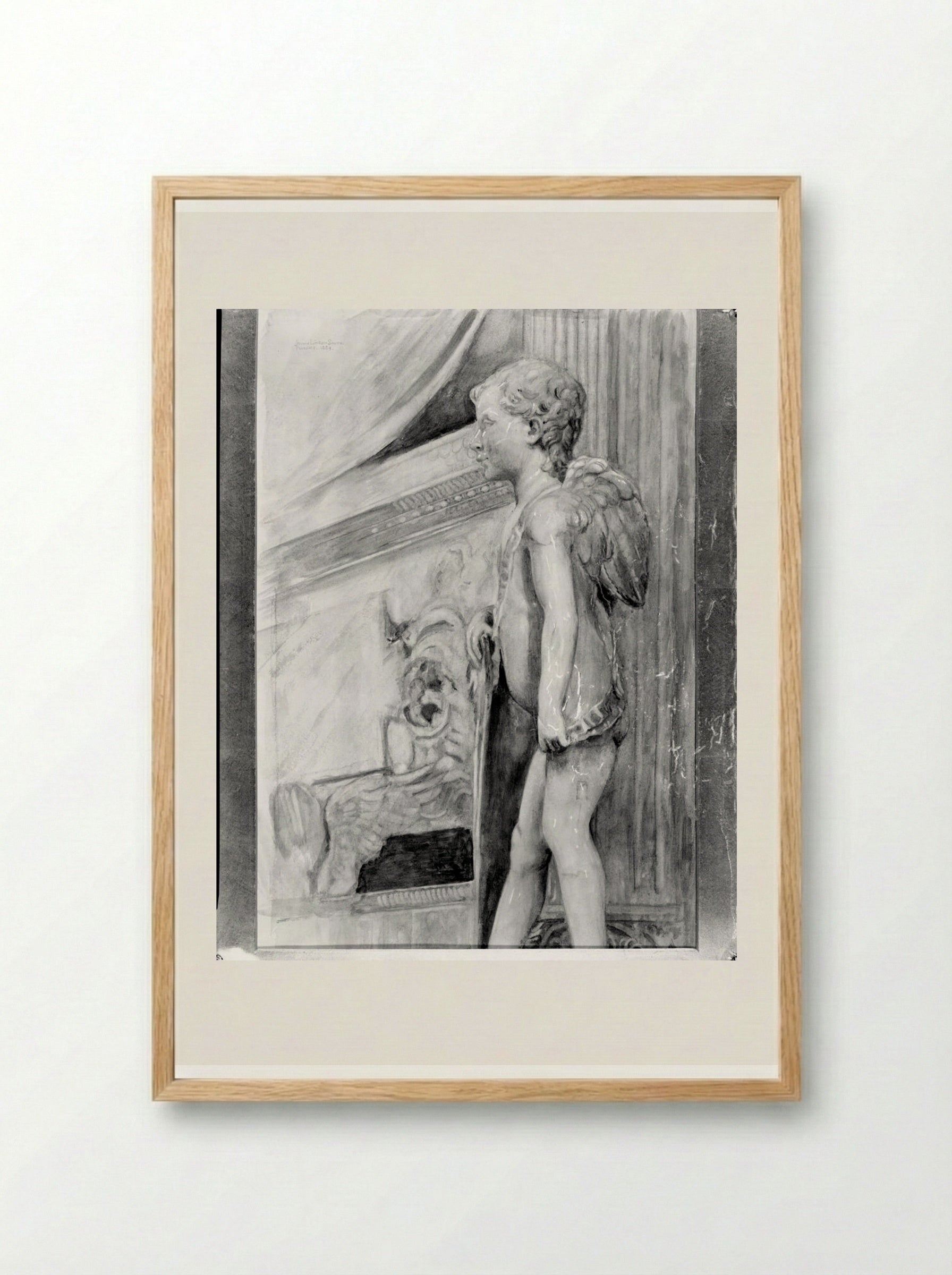 Angel, after Desiderio da Settignano - Joseph Lindon Smith - Framed Print Wood